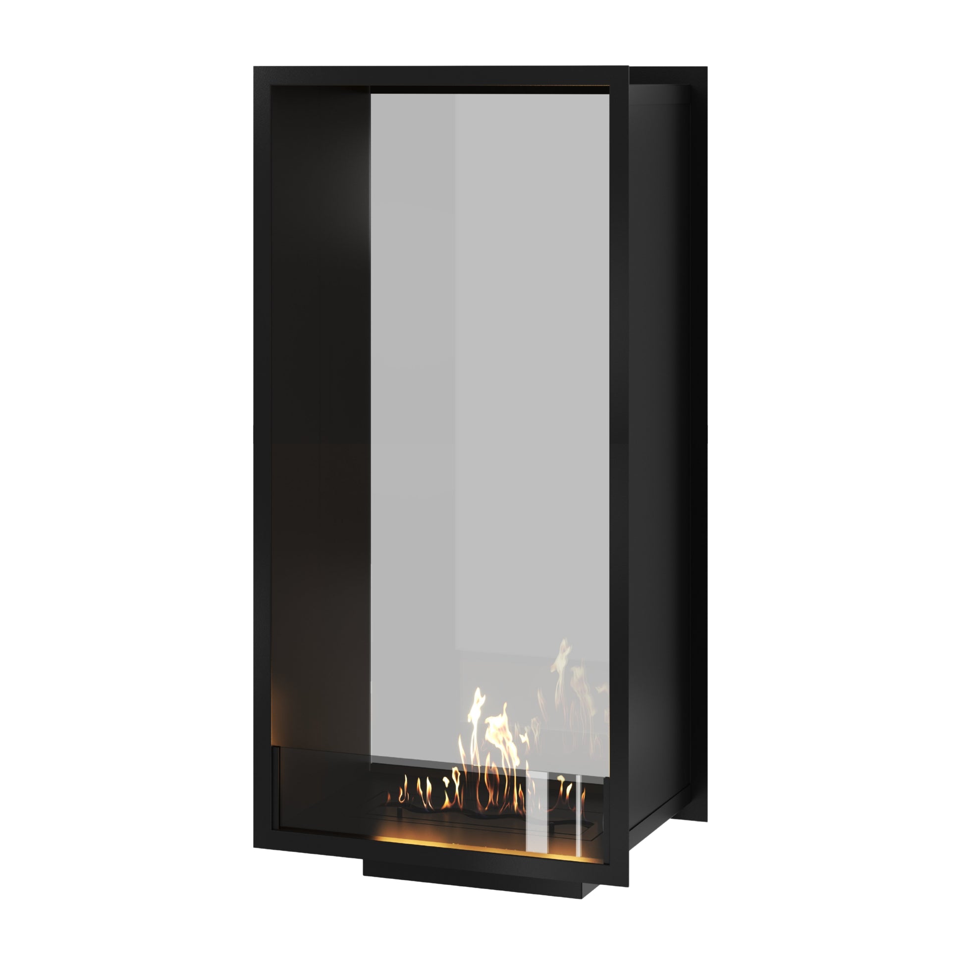 Fame Vertical See-Through Fireplace Single Full Glass 60 x 180 cm