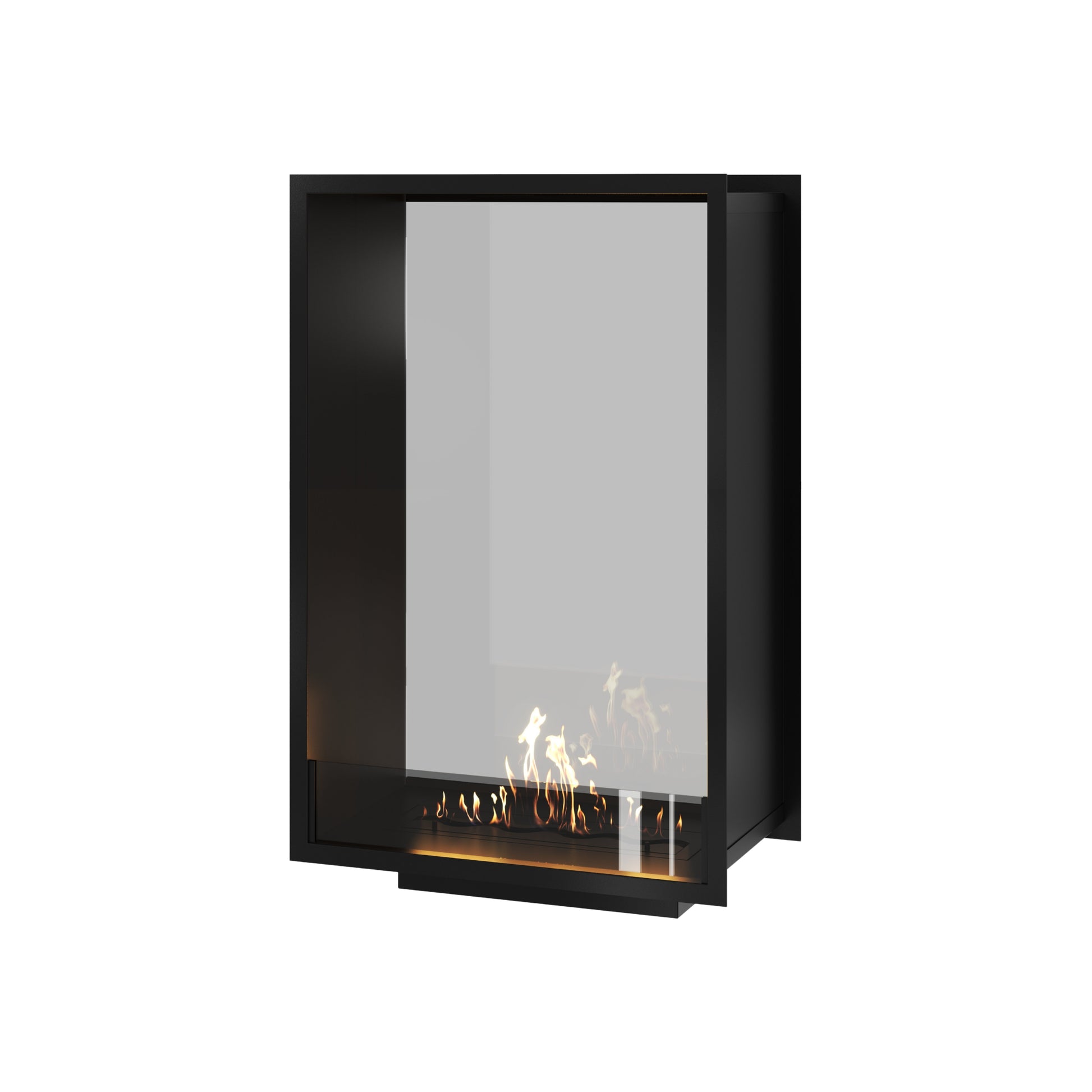 Fame Vertical See-Through Fireplace Single Full Glass 70 x 100 cm