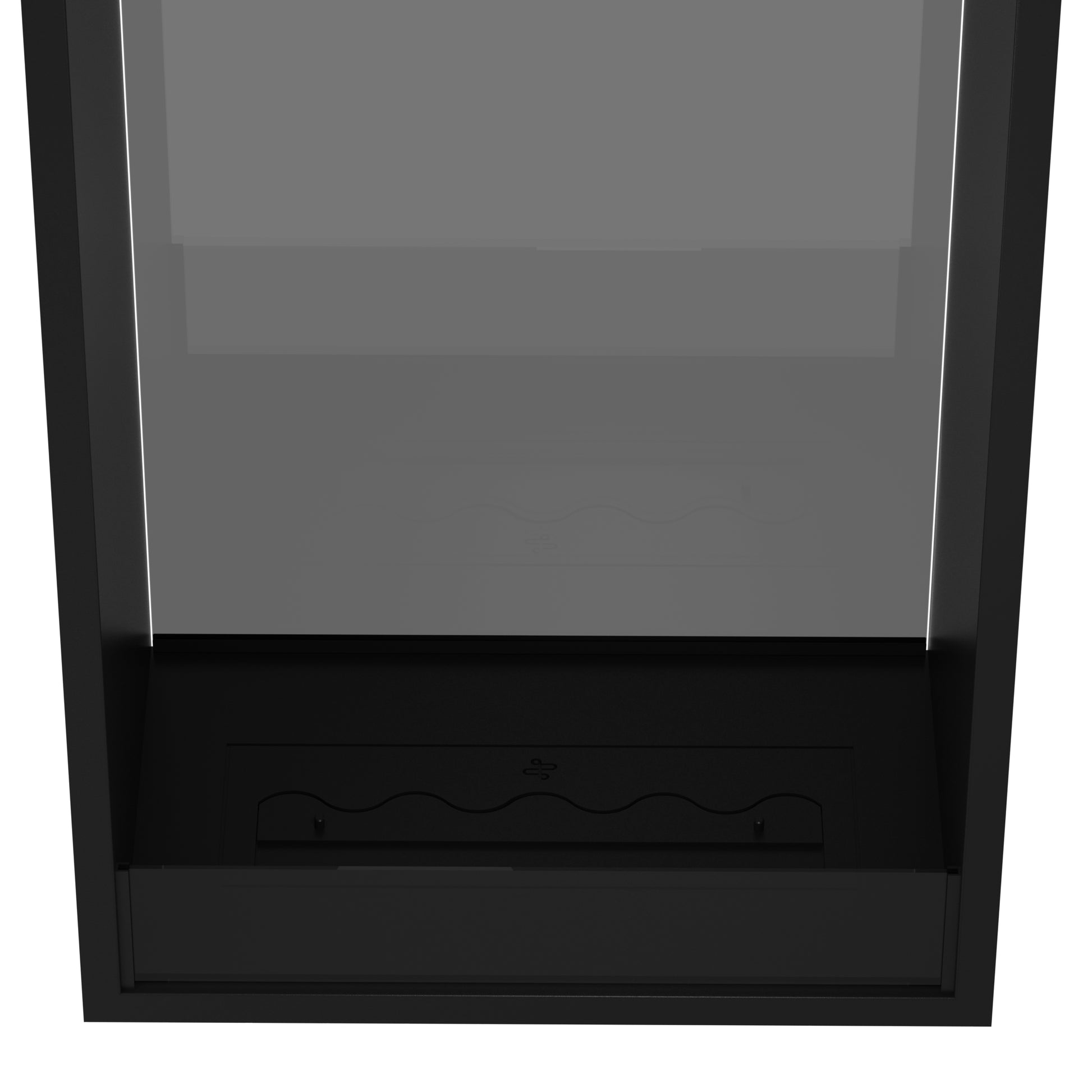 Fame Vertical See-Through Fireplace Single Full Glass 70 x 140 cm