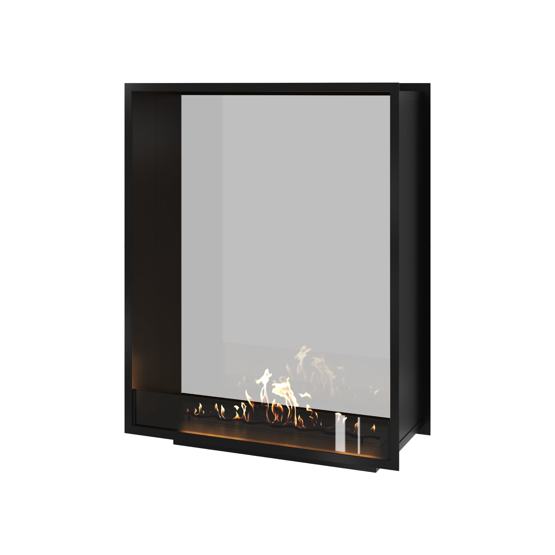 Fame Vertical See-Through Fireplace Single Full Glass 100 x 100 cm