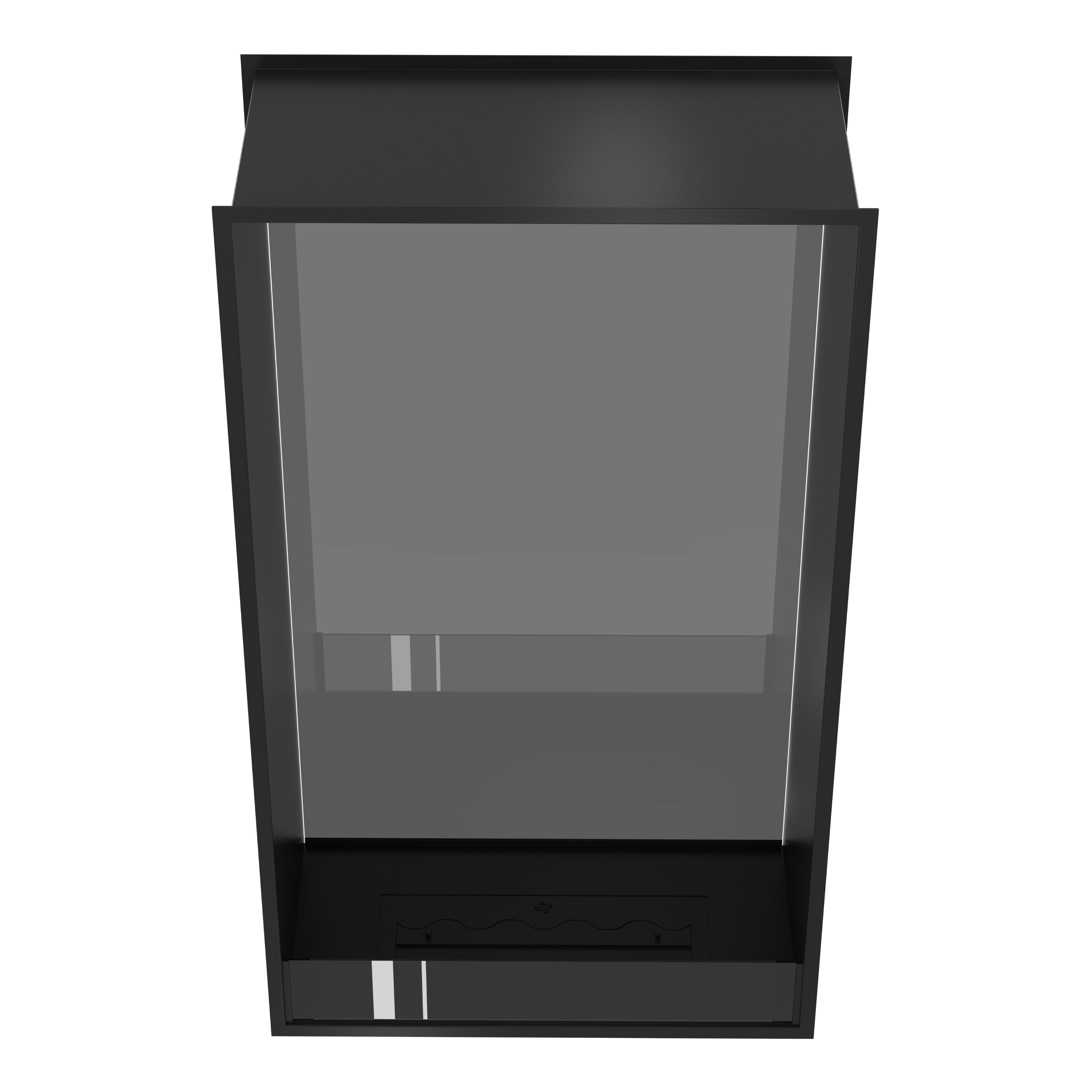 Image of Fame Vertical See-Through Fireplace Single Full Glass 80 x 100 cm