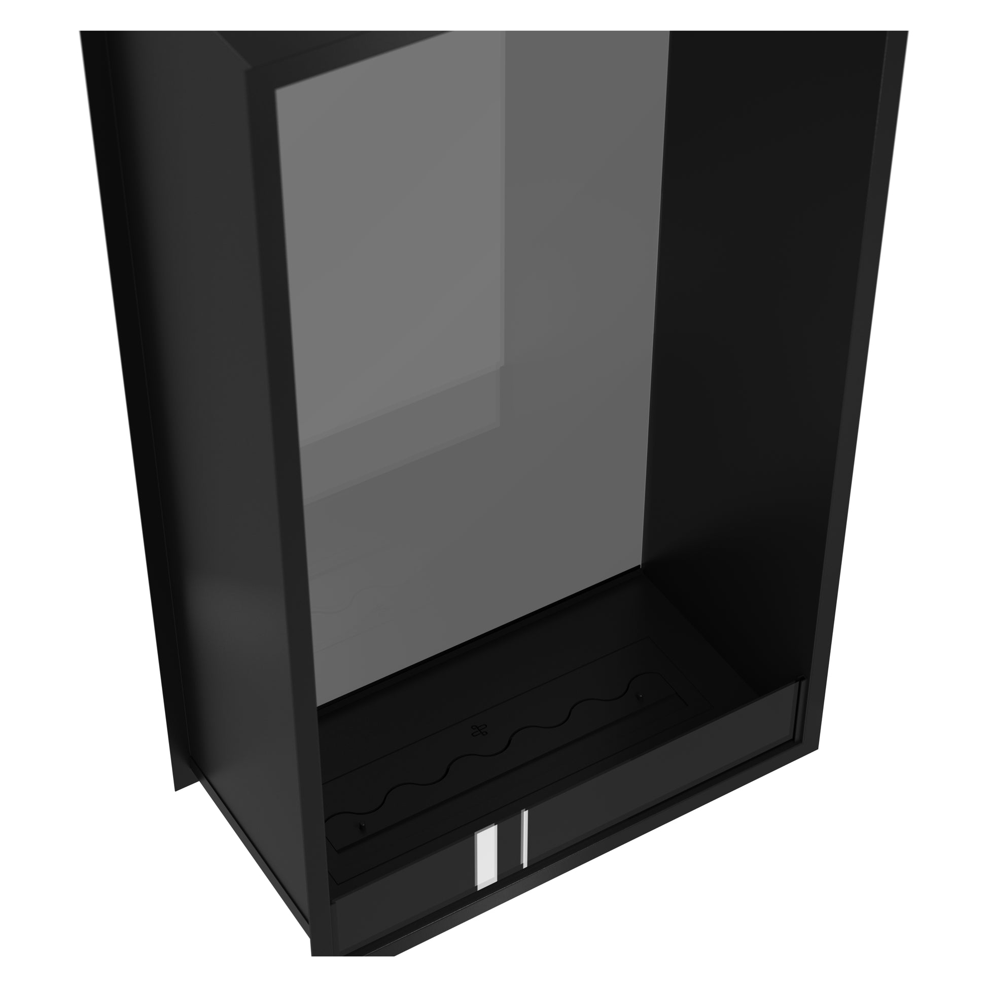 Fame Vertical See-Through Fireplace Single Full Glass 80 x 160 cm