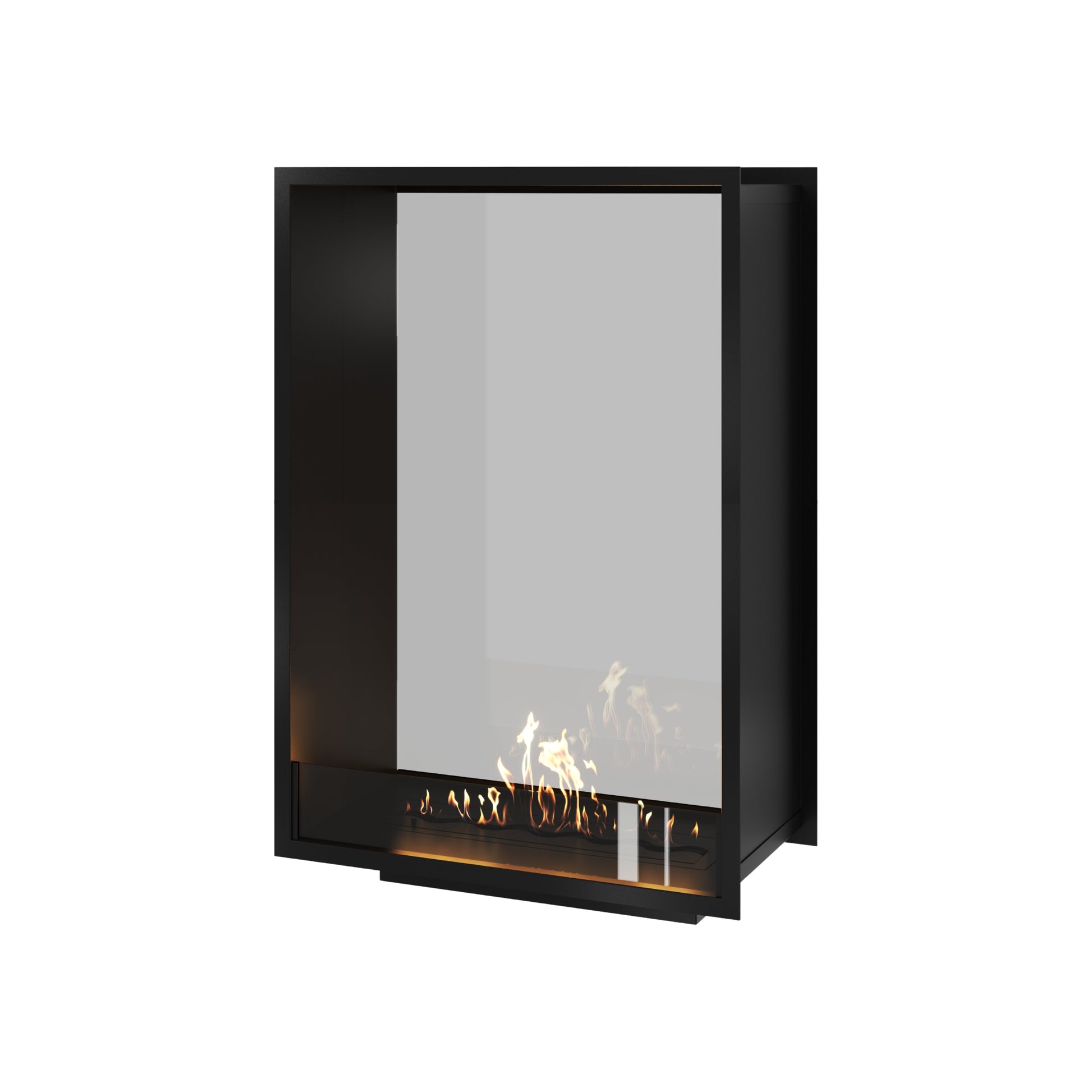 Fame Vertical See-Through Fireplace Single Full Glass 80 x 100 cm
