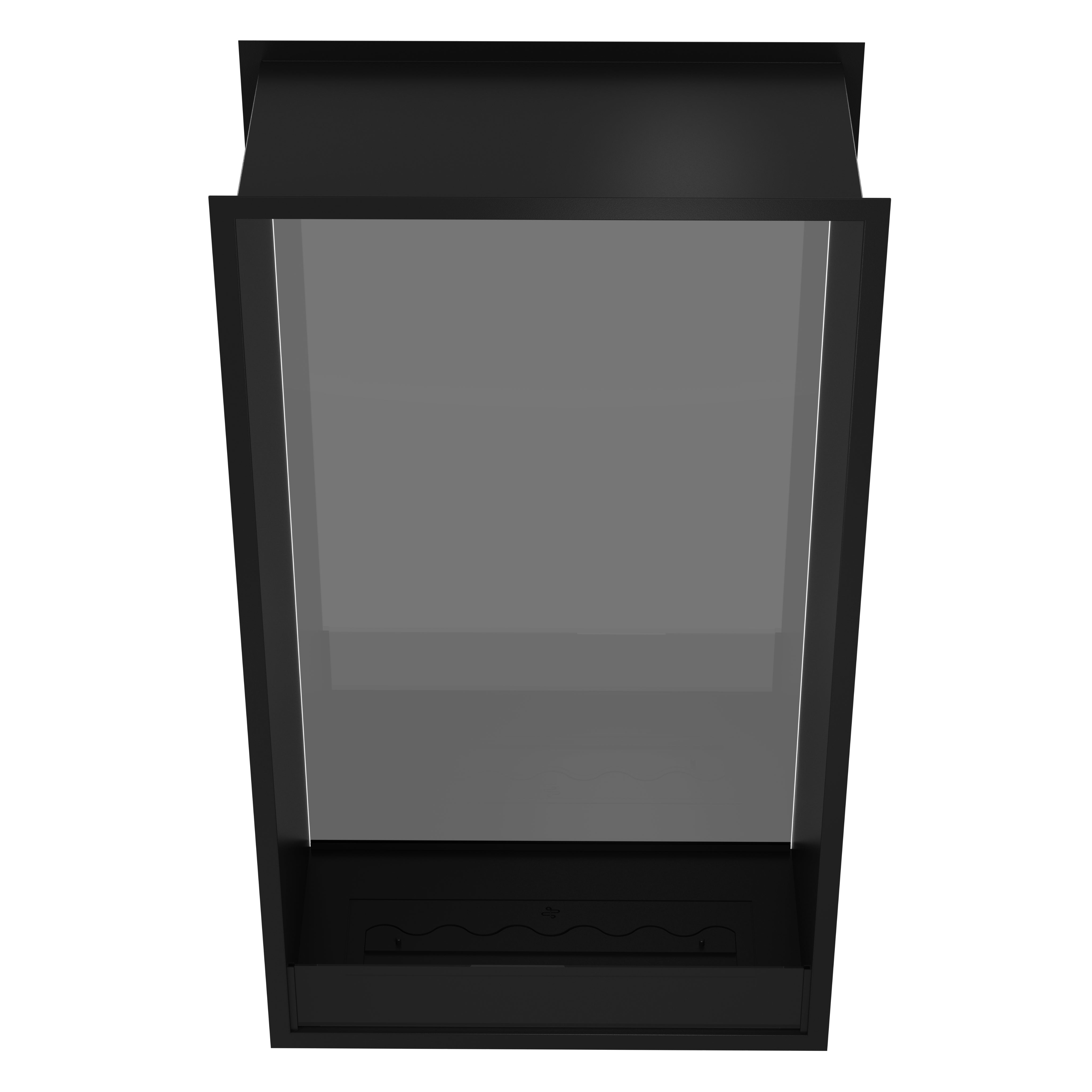 Image of Fame Vertical See-Through Fireplace Single Full Glass 80 x 160 cm