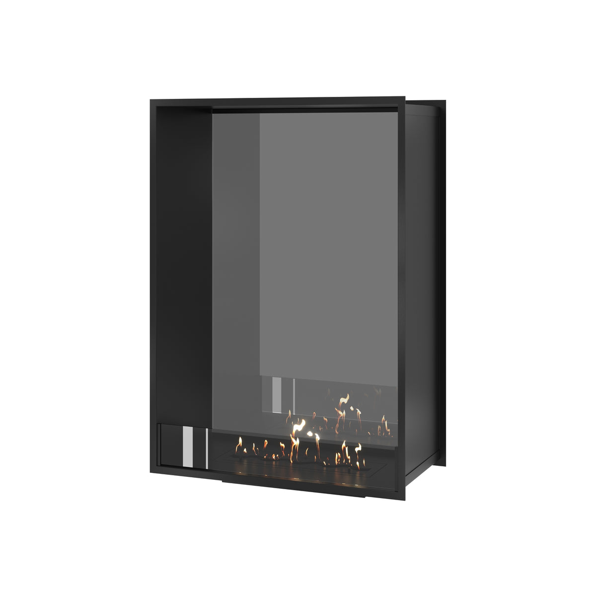 Fame Vertical See-Through Fireplace Single Full Glass 80 x 100 cm