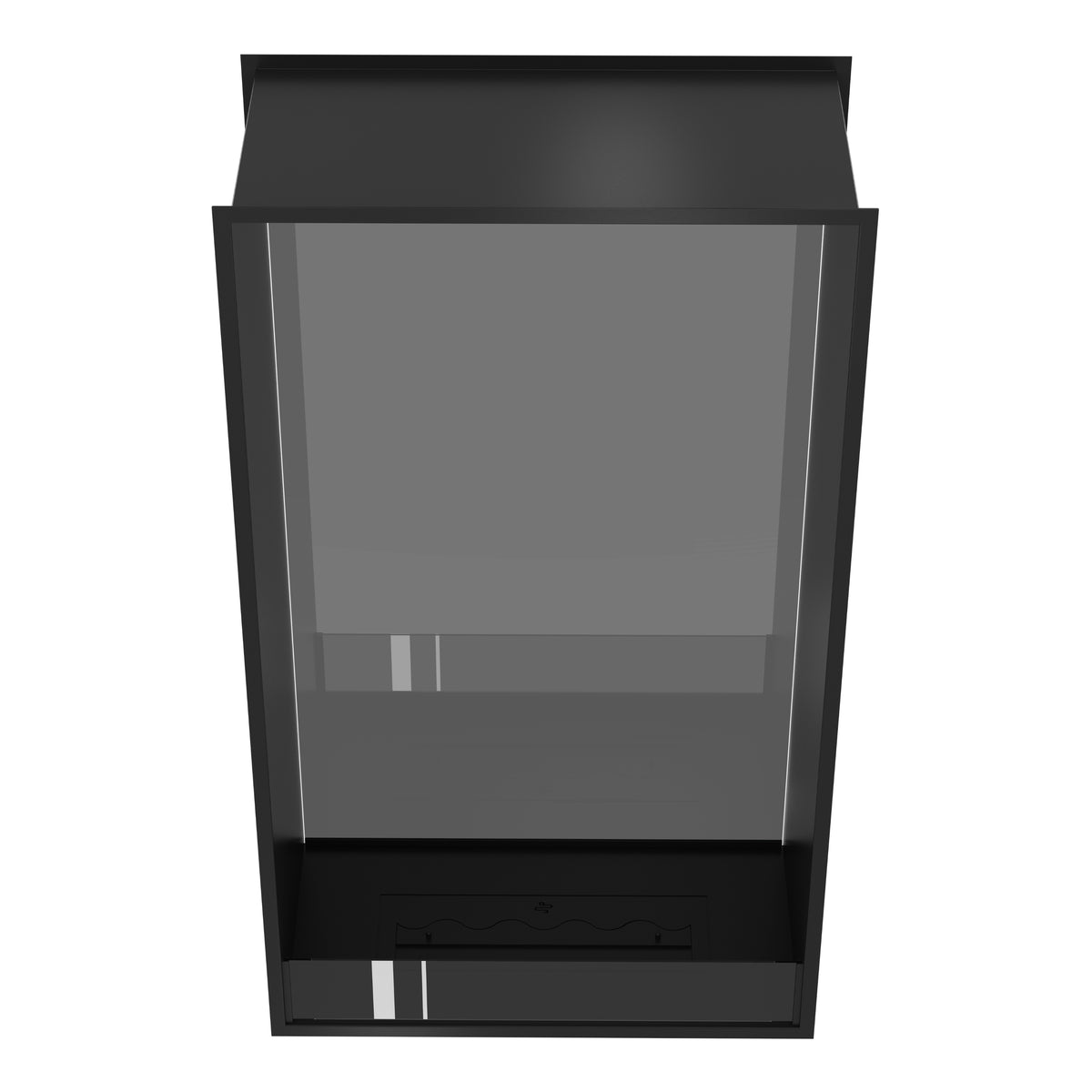 Fame Vertical See-Through Fireplace Single Full Glass 80 x 120 cm