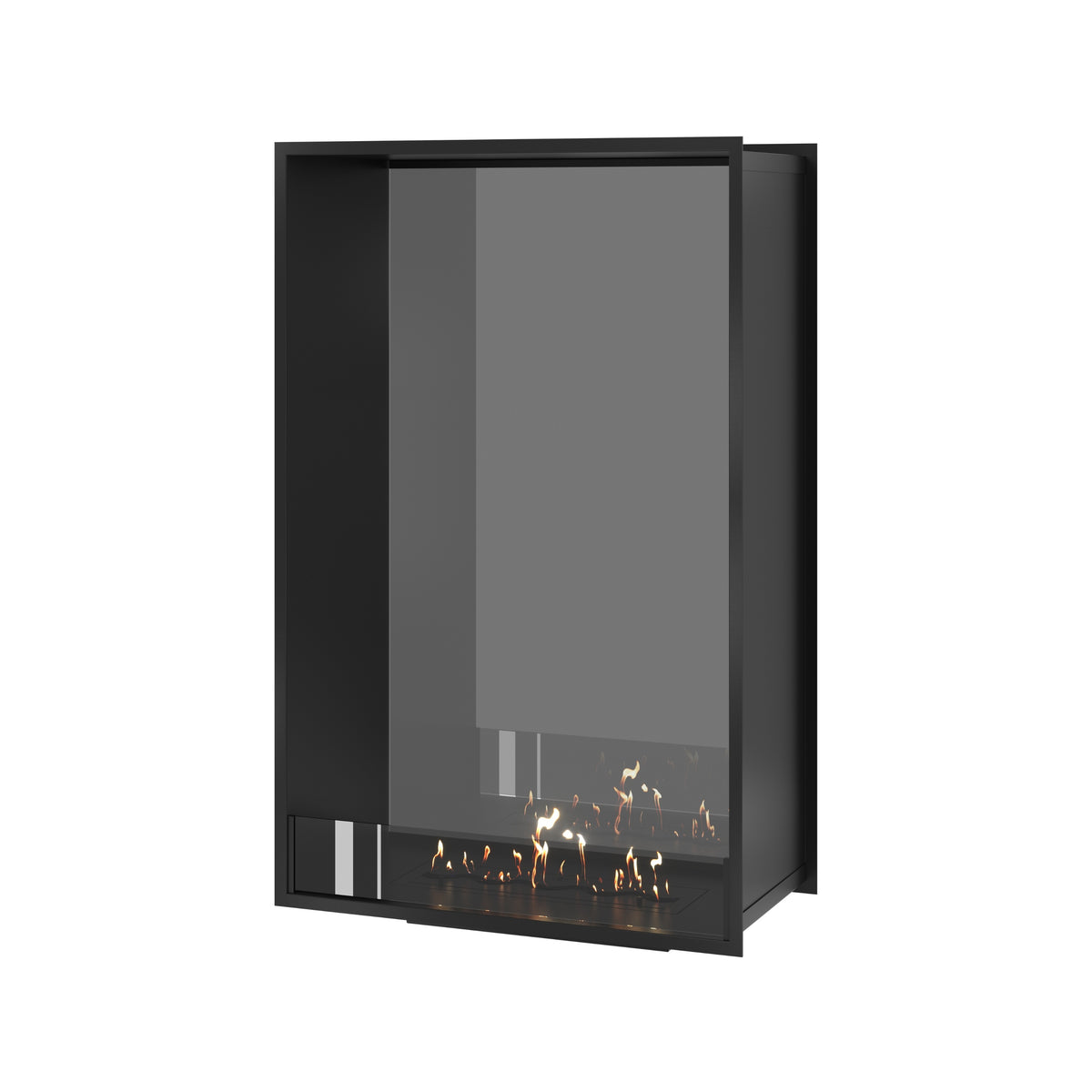 Fame Vertical See-Through Fireplace Single Full Glass 80 x 120 cm