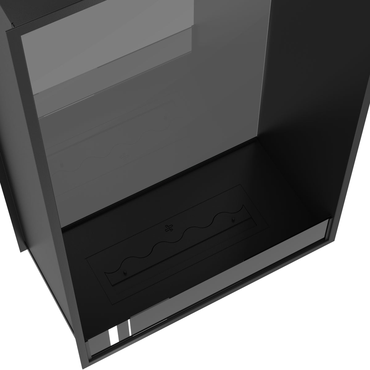Fame Vertical See-Through Fireplace Single Full Glass 80 x 140 cm