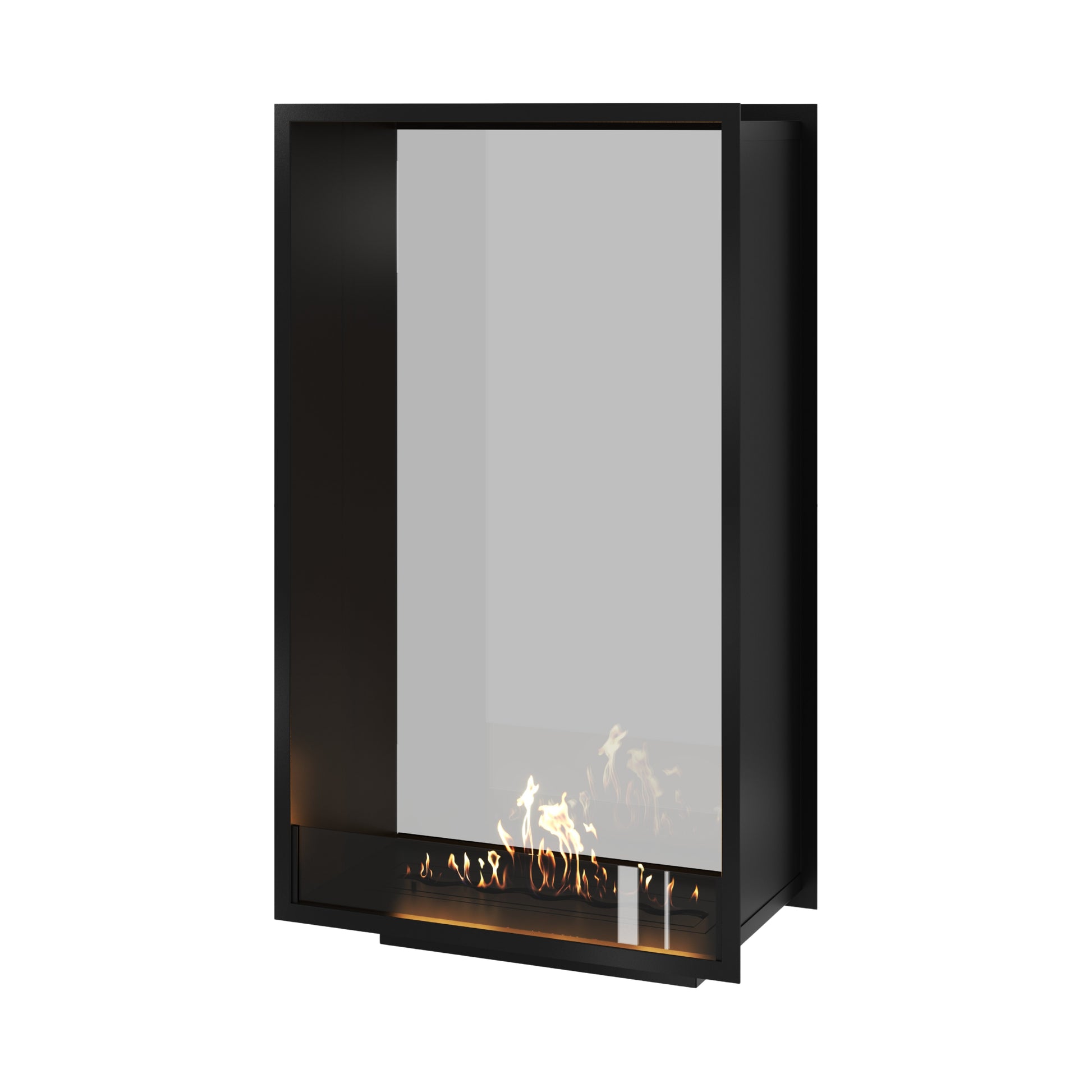 Fame Vertical See-Through Fireplace Single Full Glass 80 x 140 cm