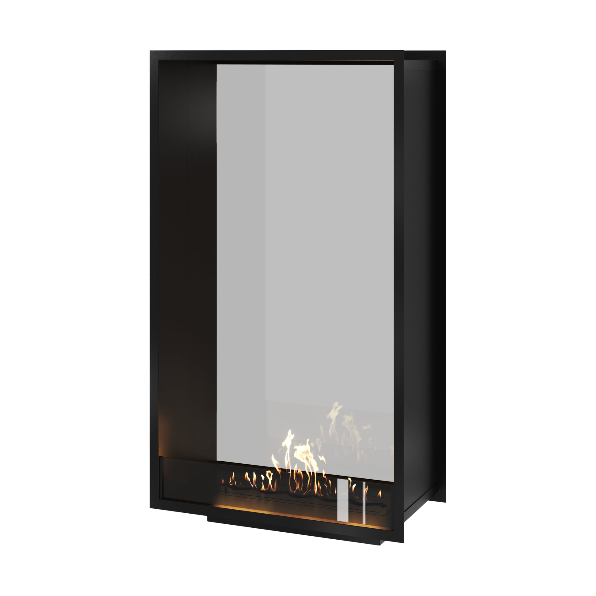 Fame Vertical See-Through Fireplace Single Full Glass 80 x 160 cm