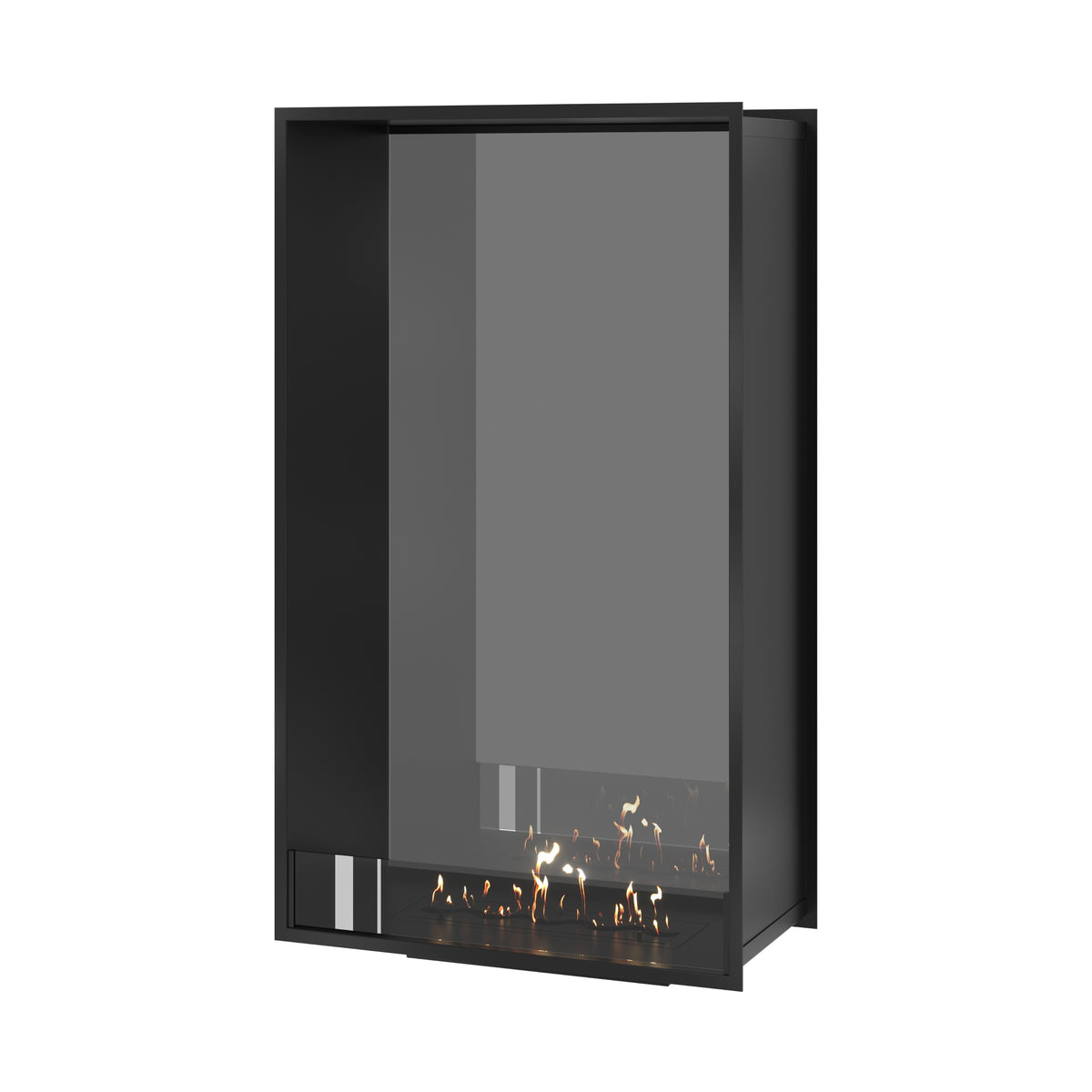 Fame Vertical See-Through Fireplace Single Full Glass 80 x 160 cm