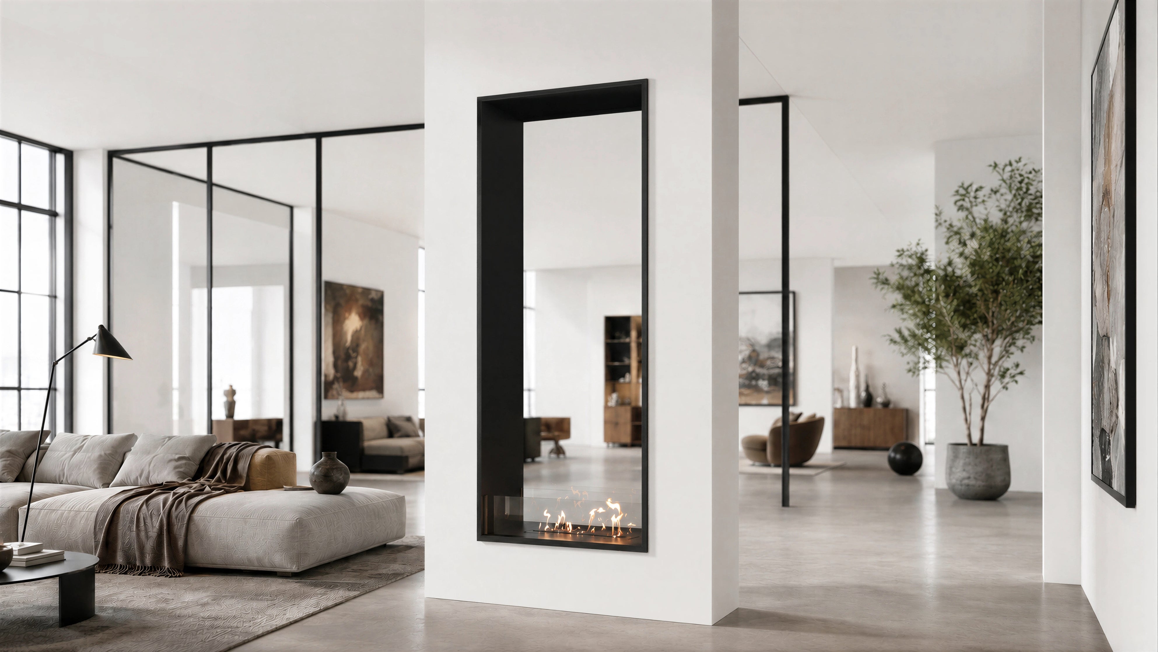 Bio ethanol fireplaces without a flue or chimney - Wild Flame