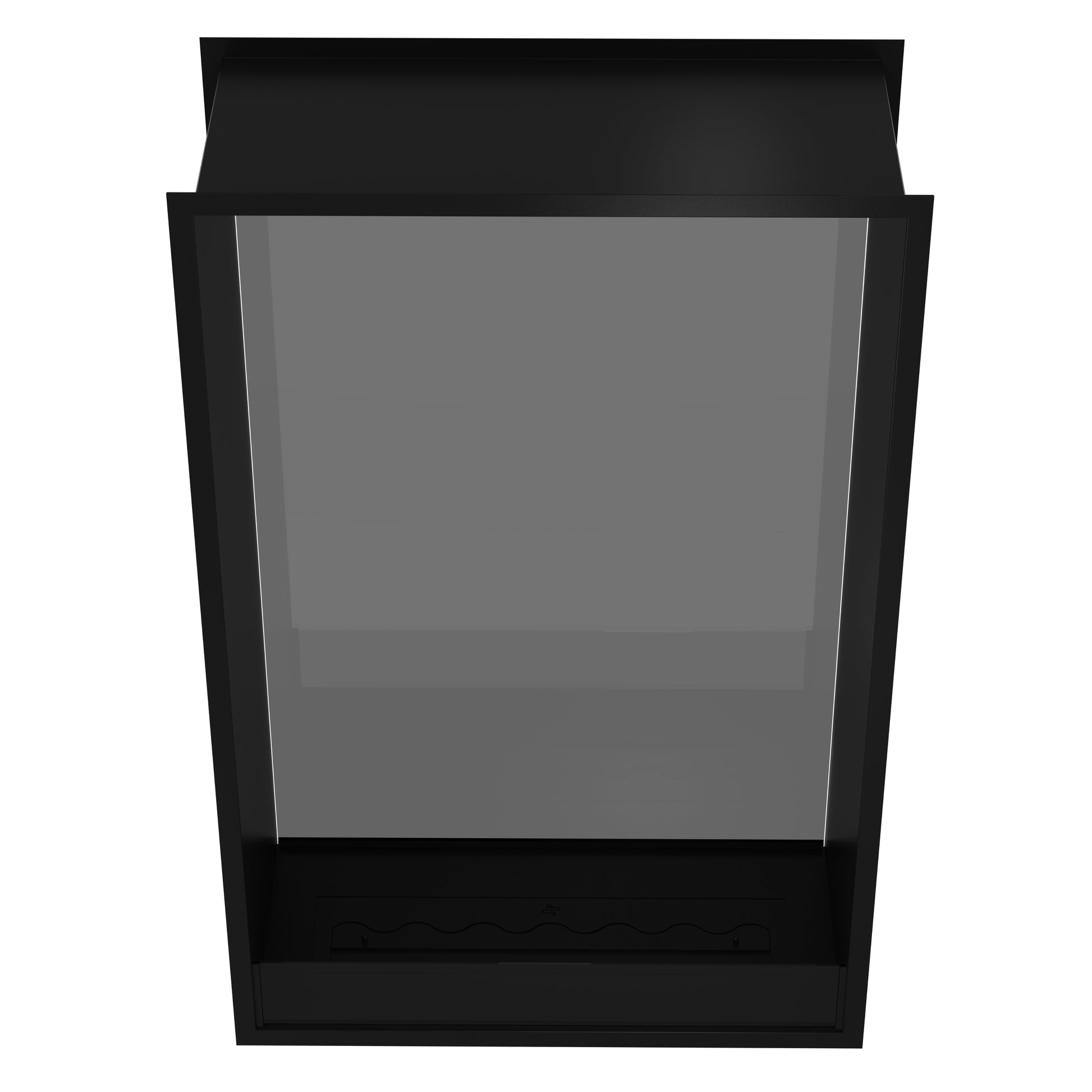 Fame Vertical See-Through Fireplace Single Full Glass 90 x 140 cm