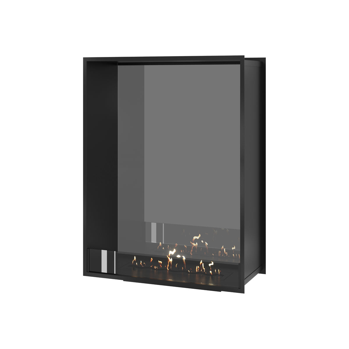 Fame Vertical See-Through Fireplace Single Full Glass 90 x 100 cm
