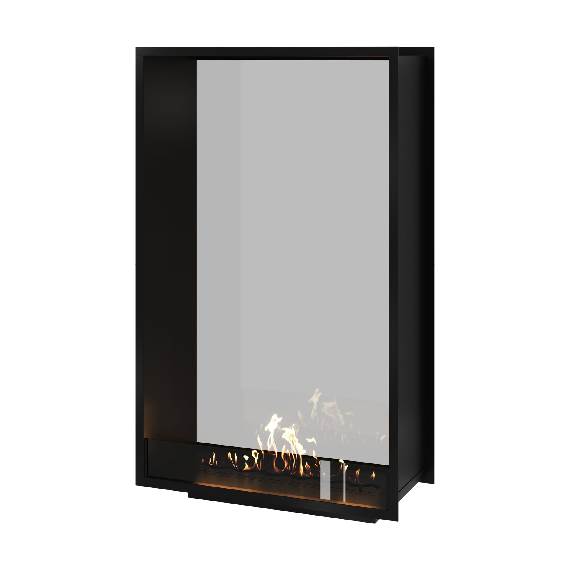 Fame Vertical See-Through Fireplace Single Full Glass 90 x 160 cm