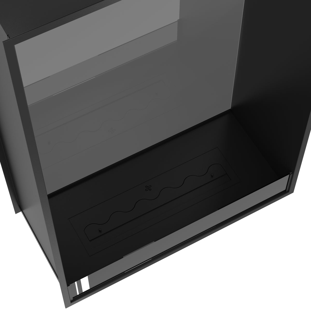 Fame Vertical See-Through Fireplace Single Full Glass 90 x 200 cm