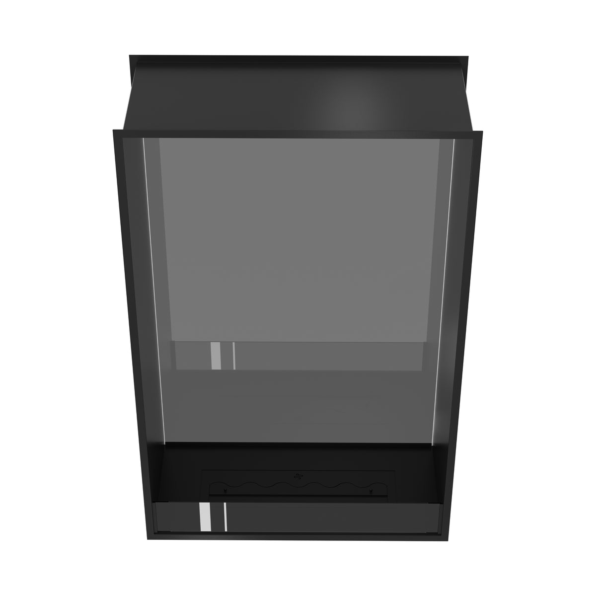 Fame Vertical See-Through Fireplace Single Full Glass 90 x 200 cm