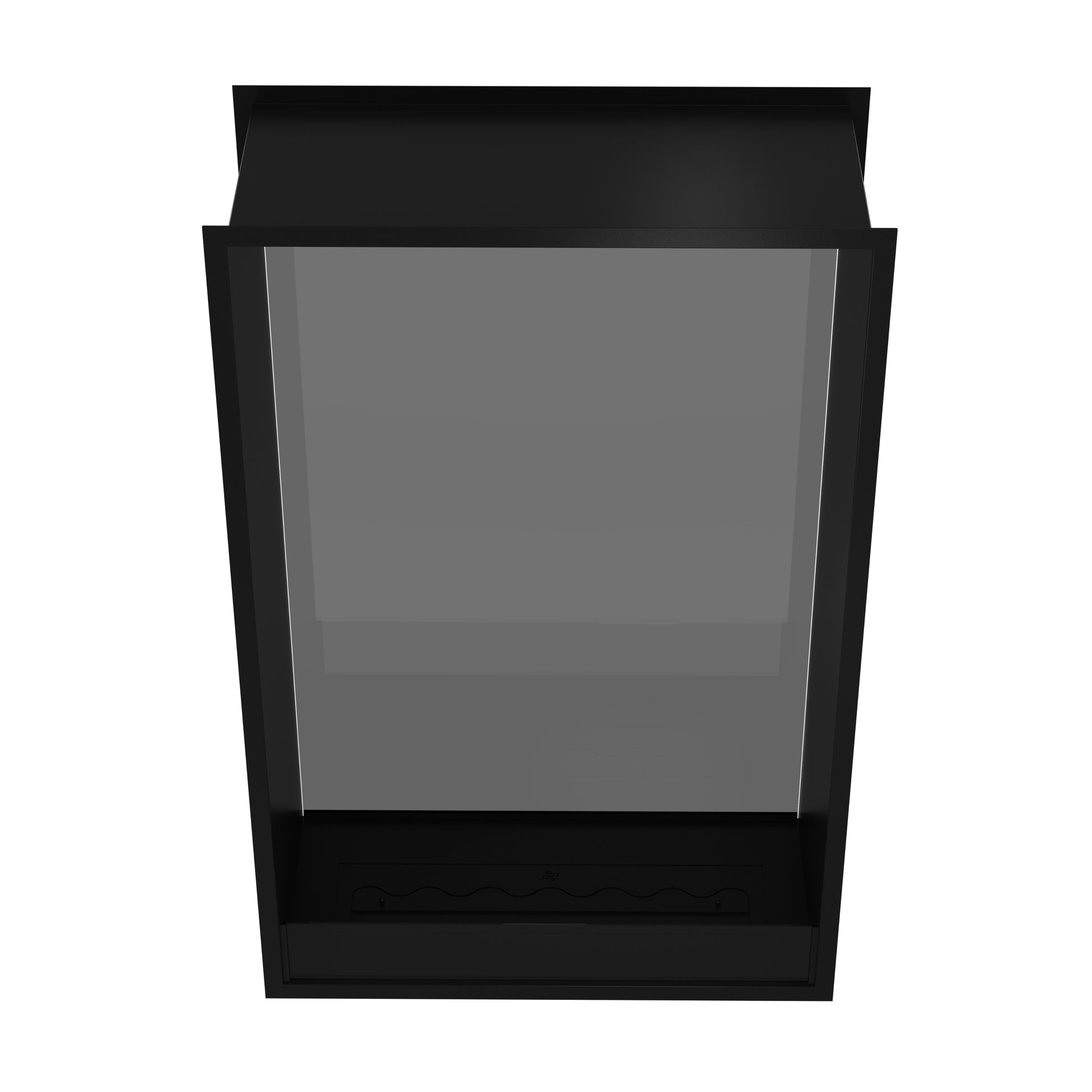 Fame Vertical See-Through Fireplace Single Full Glass 100 x 140 cm