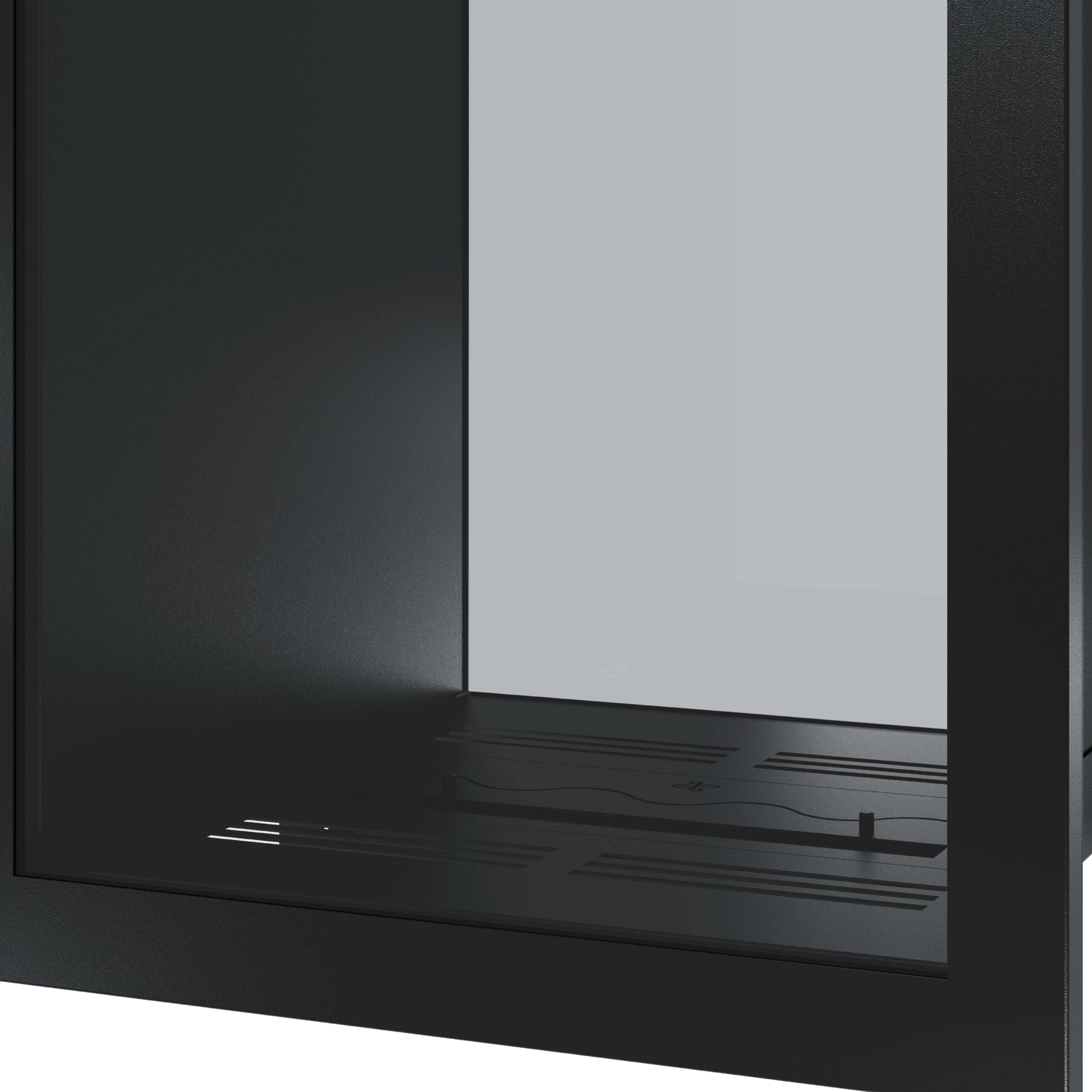 Image of Fame Vertical See-Through Fireplace Full Glass 60 x 120 cm