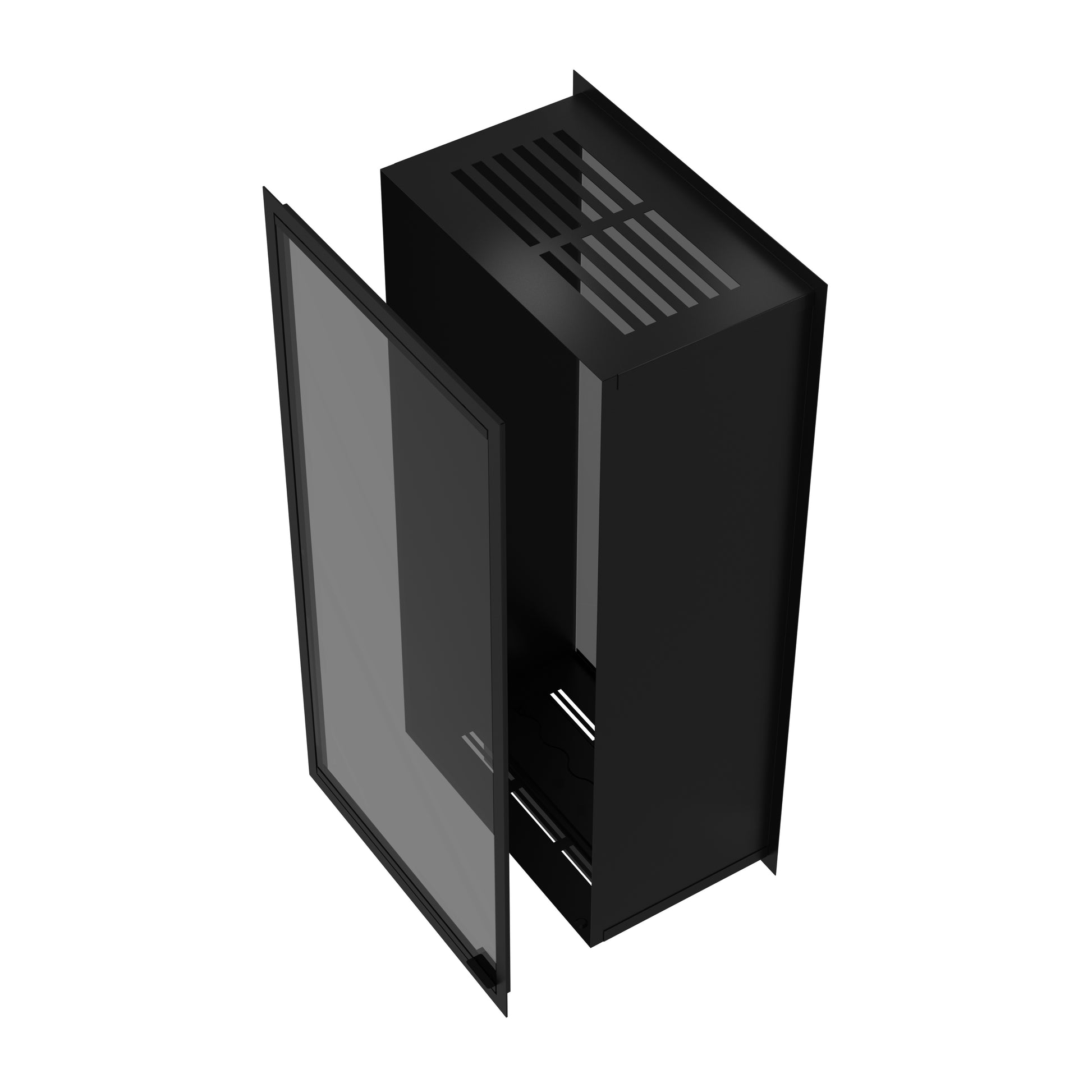 Fame Vertical See-Through Fireplace Full Glass 70 x 160 cm