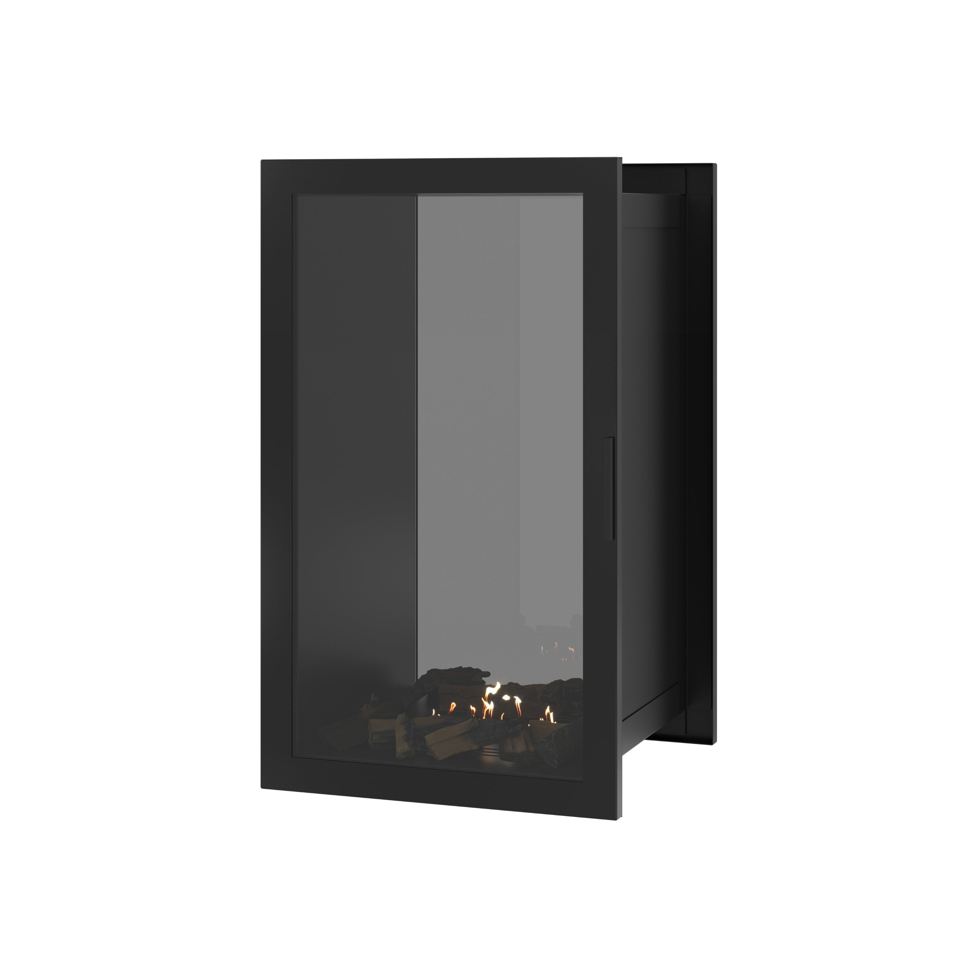 Image of Fame Vertical See-Through Fireplace Full Glass 60 x 100 cm