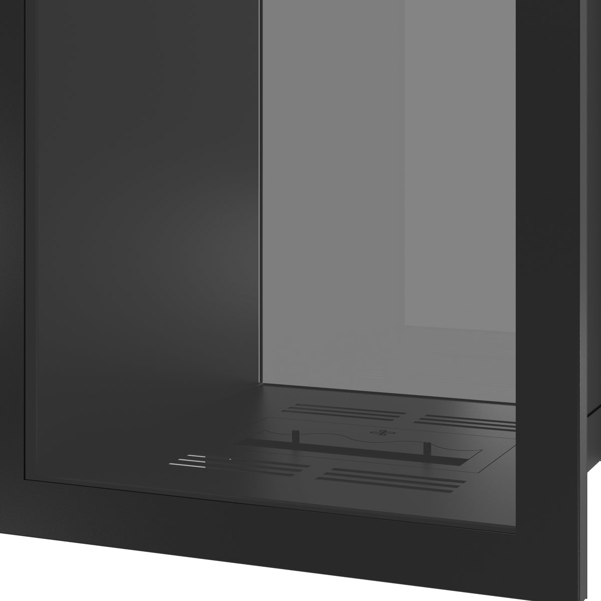 Fame Vertical See-Through Fireplace Full Glass 60 x 100 cm