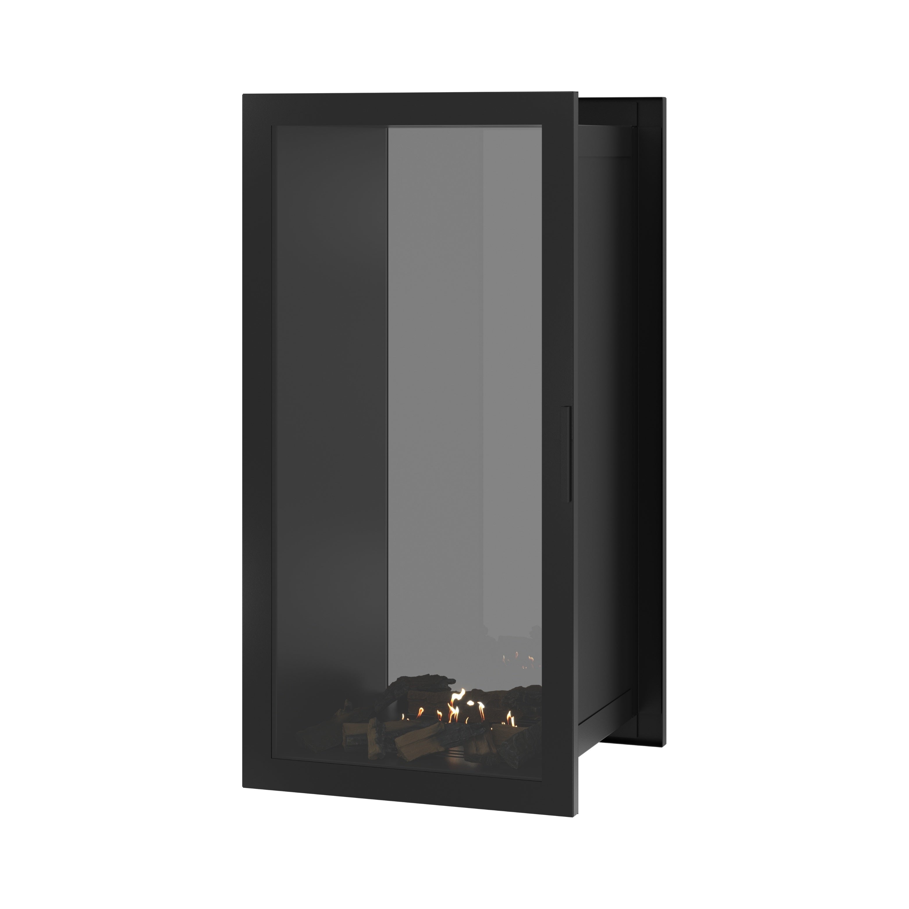 Image of Fame Vertical See-Through Fireplace Full Glass 60 x 140 cm