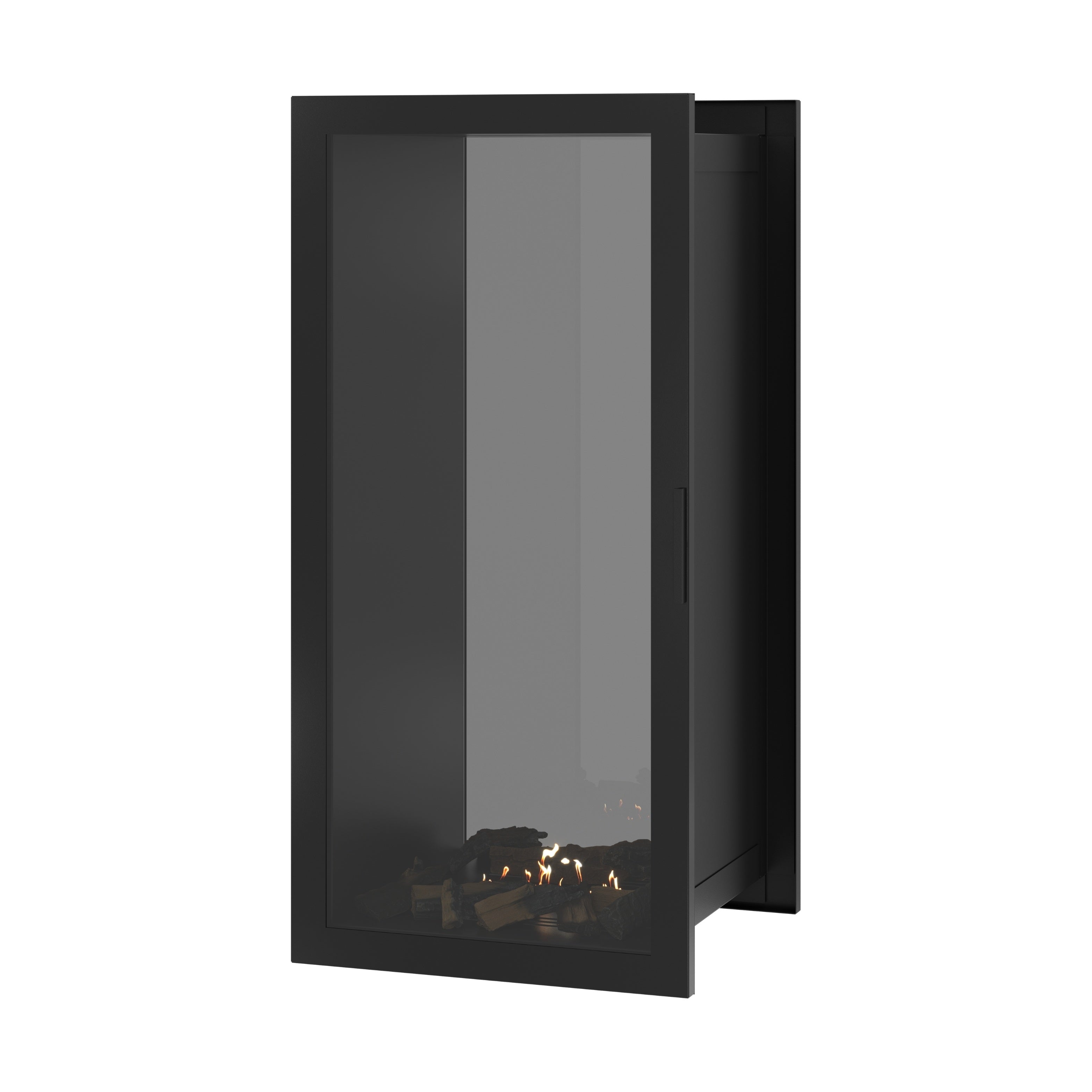 Image of Fame Vertical See-Through Fireplace Full Glass 60 x 160 cm