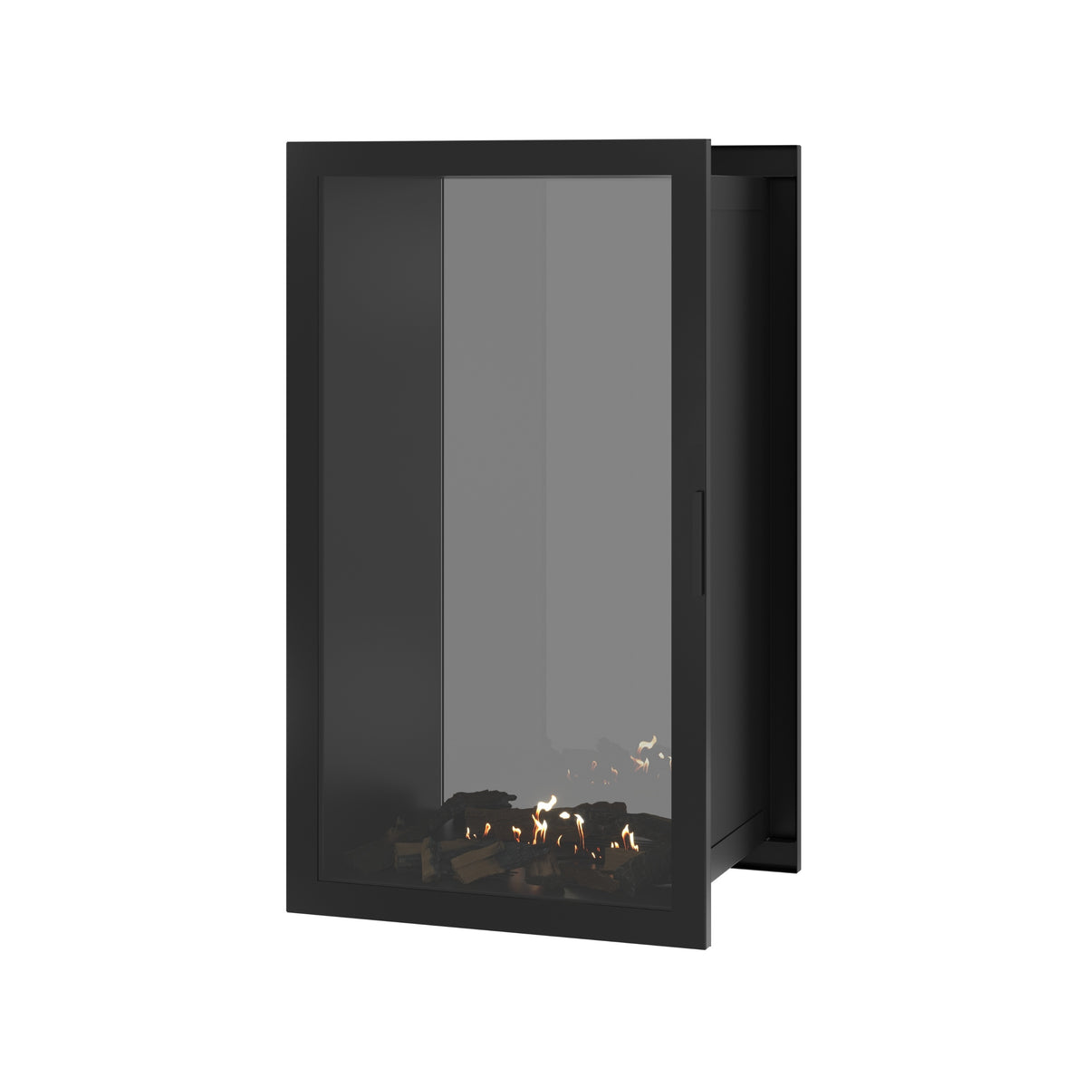 Fame Vertical See-Through Fireplace Full Glass 70 x 120 cm