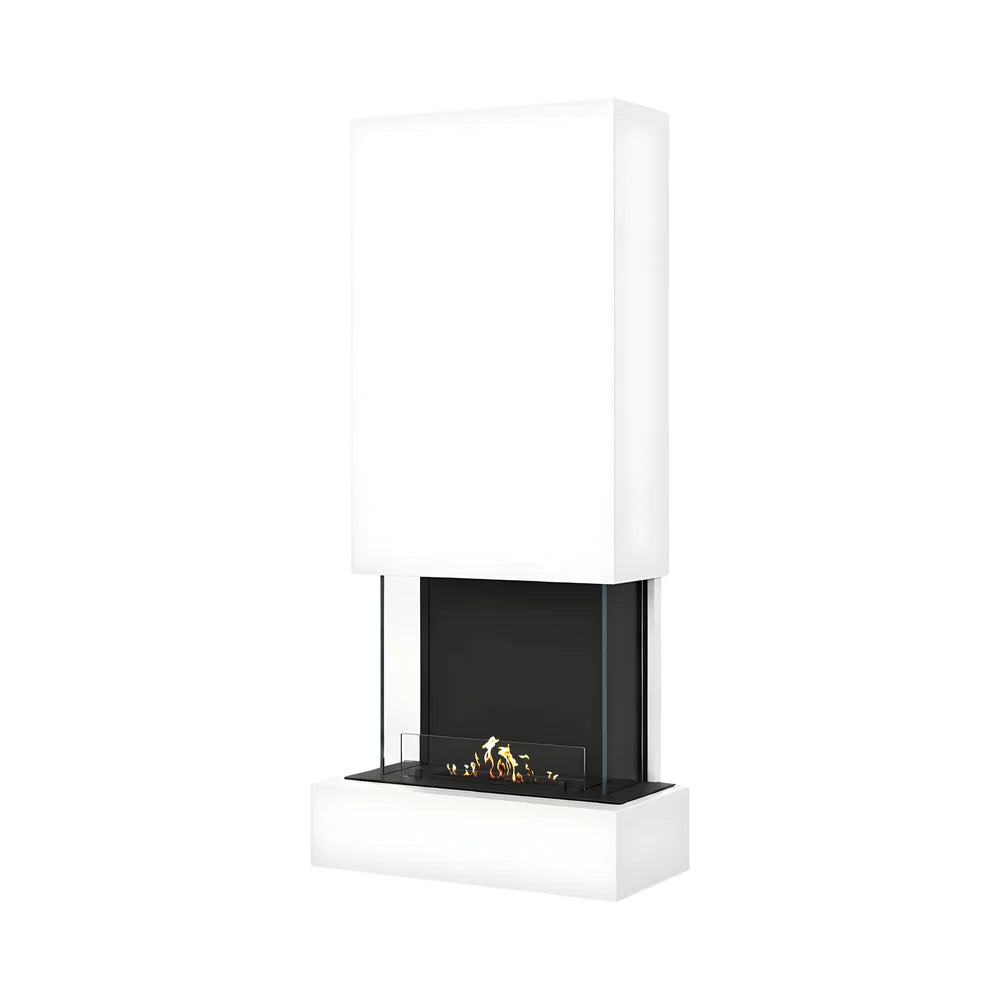 Image of Holly Wall Mounting Fireplace White H180 cm