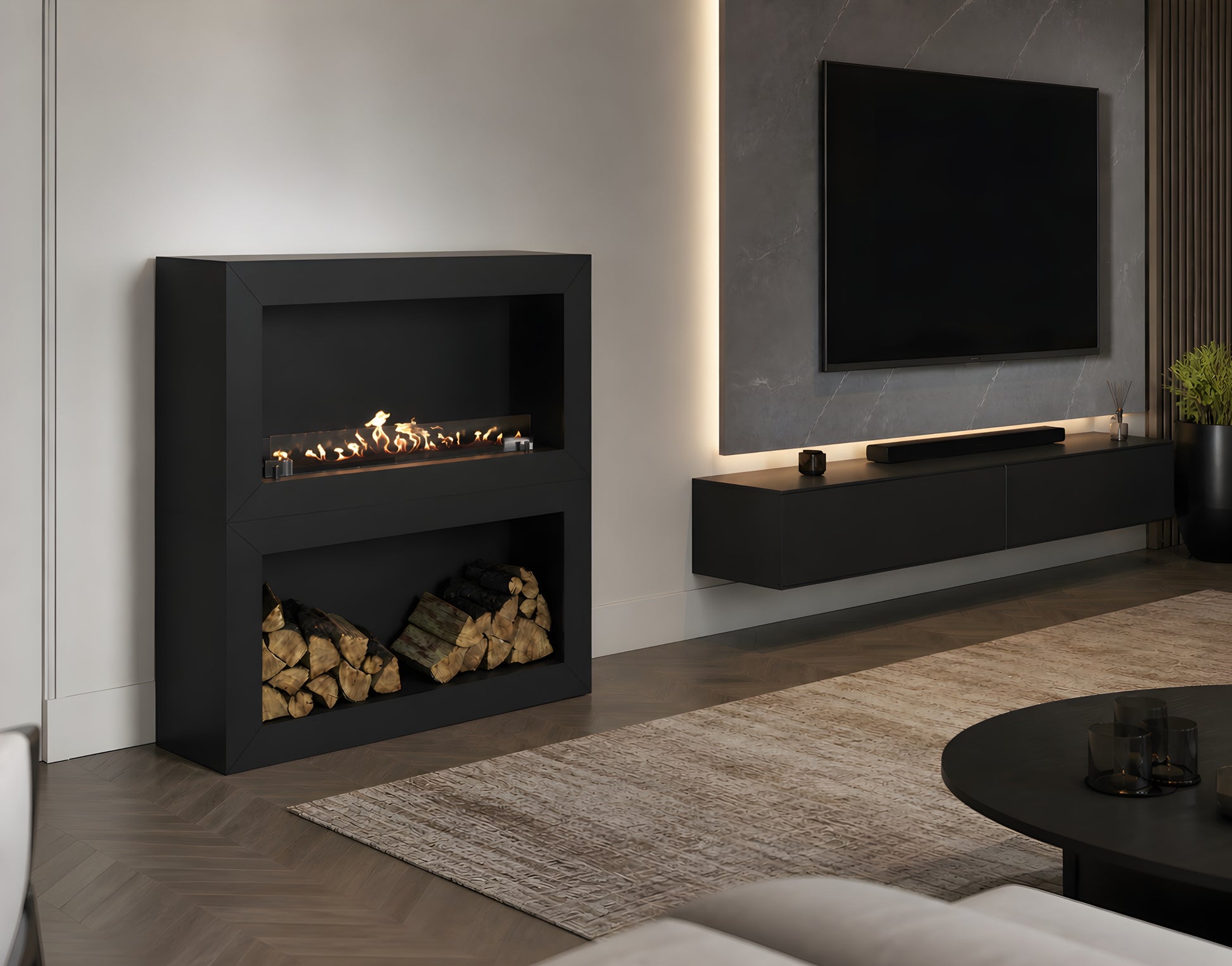 Home Roomdivider Fireplace 120 cm