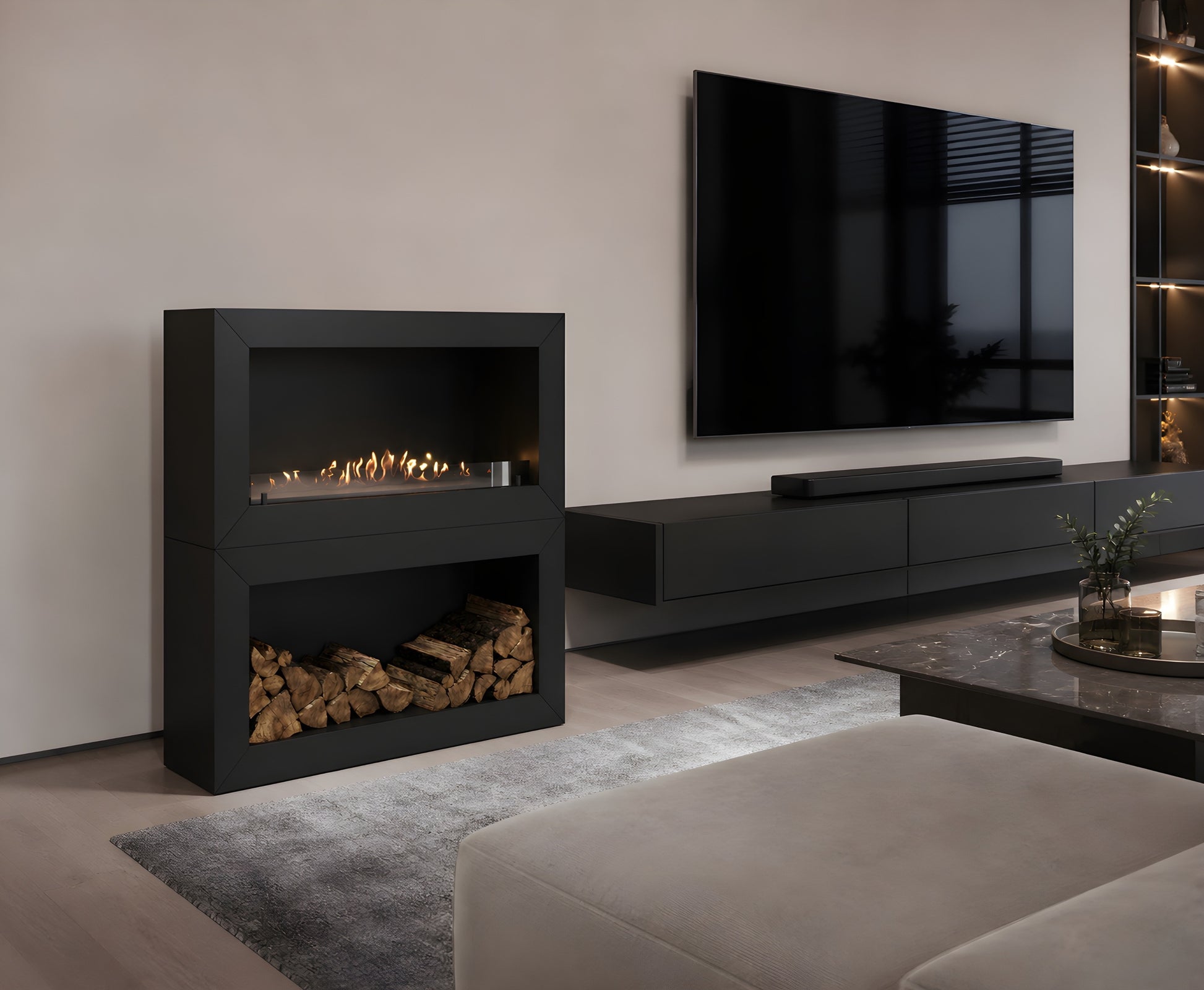 Home Roomdivider Fireplace 120 cm