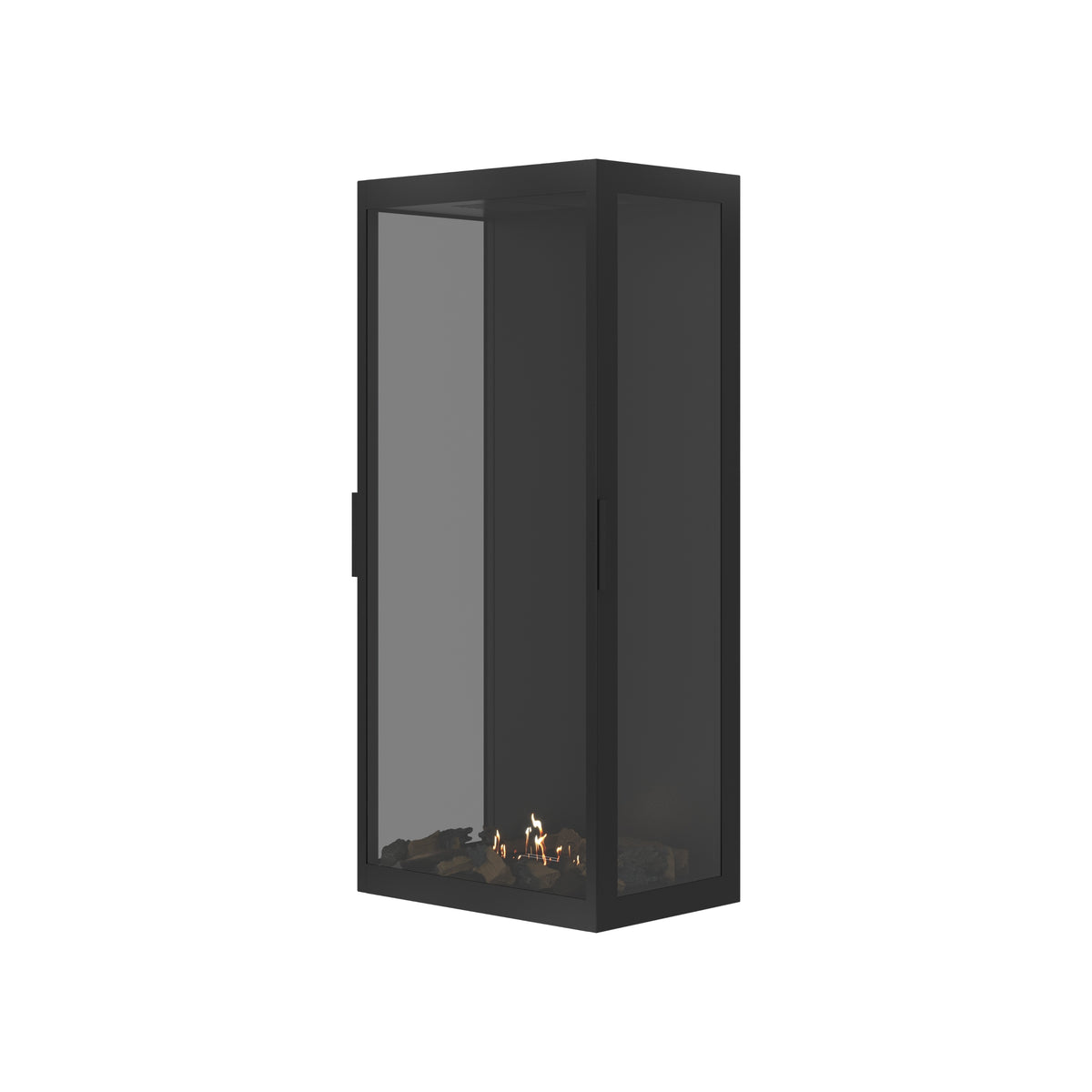 Made Three-Sided Vertical Roomdivider Full Glass 60 x 120 cm