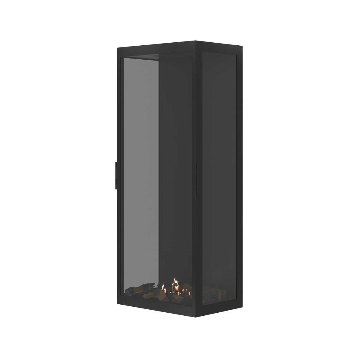 Made Three-Sided Vertical Roomdivider Full Glass 60 x 140 cm