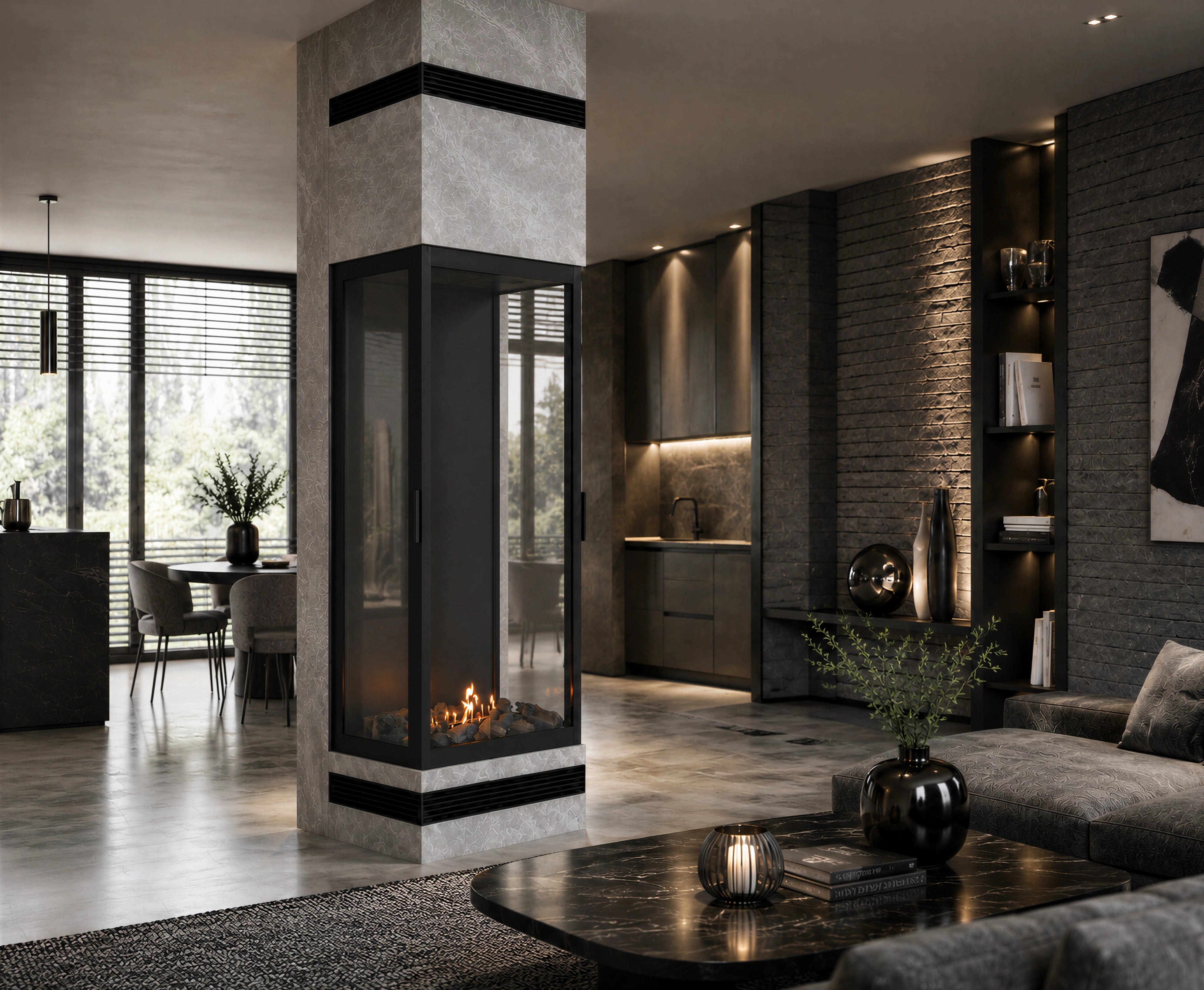 Bio ethanol fireplaces without a flue or chimney - Wild Flame