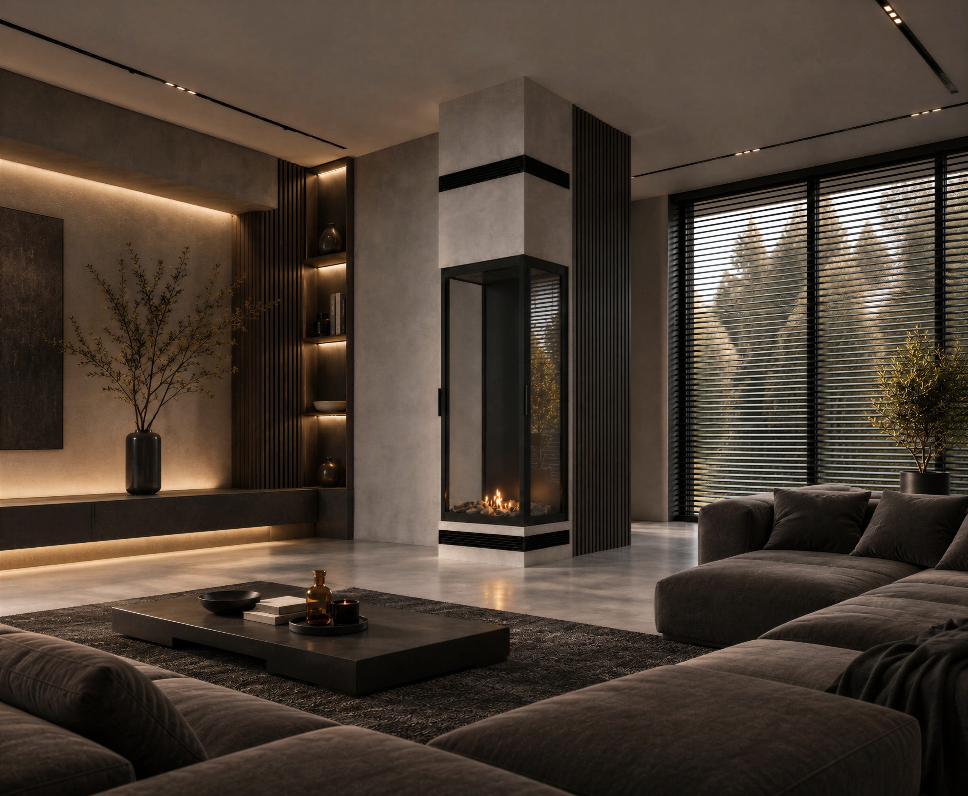 Image of Made Three-Sided Vertical Roomdivider Full Glass 70 x 140 cm