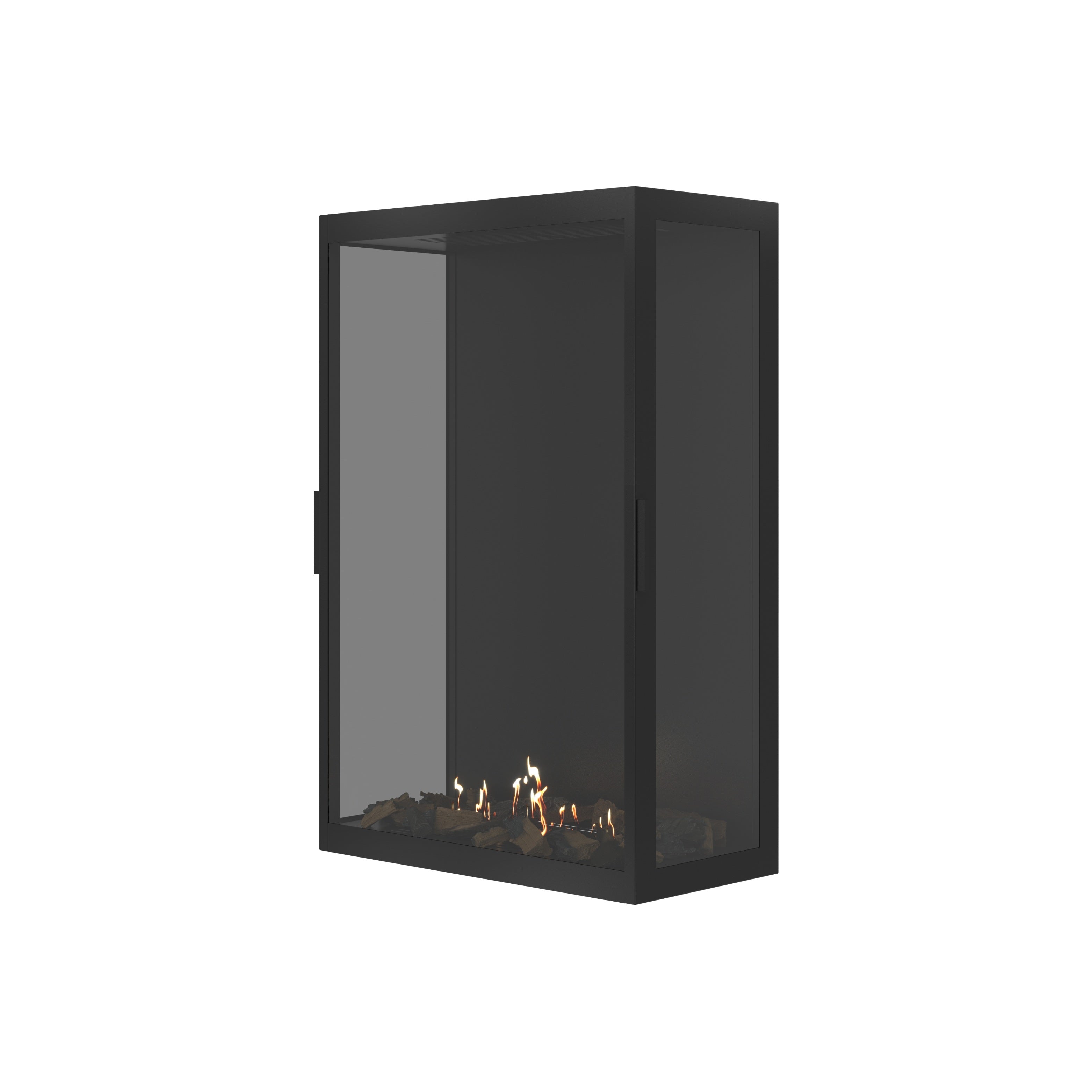 Image of Made Three-Sided Vertical Roomdivider Full Glass 80 x 100 cm