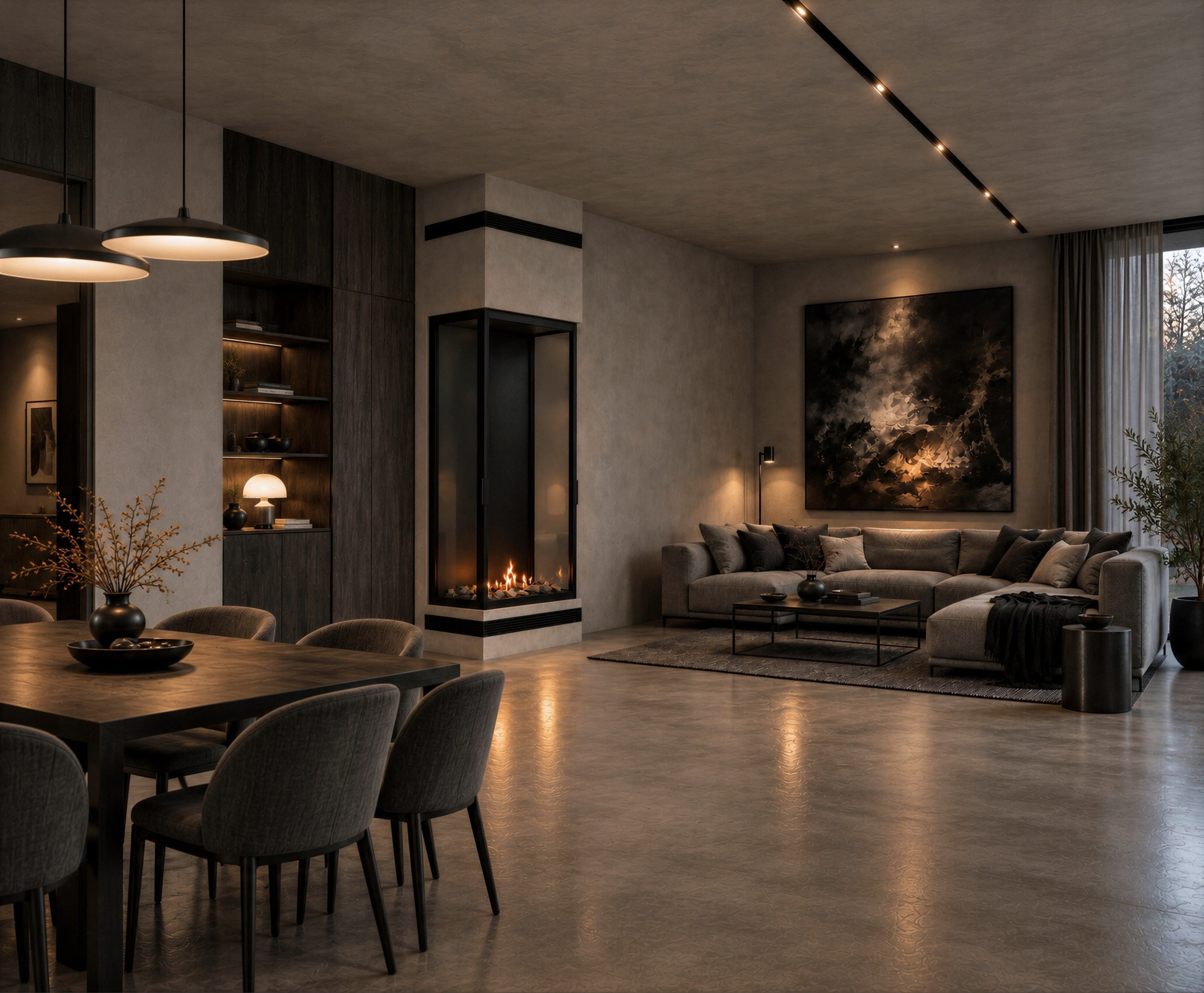 Image of Made Three-Sided Vertical Roomdivider Full Glass 80 x 120 cm