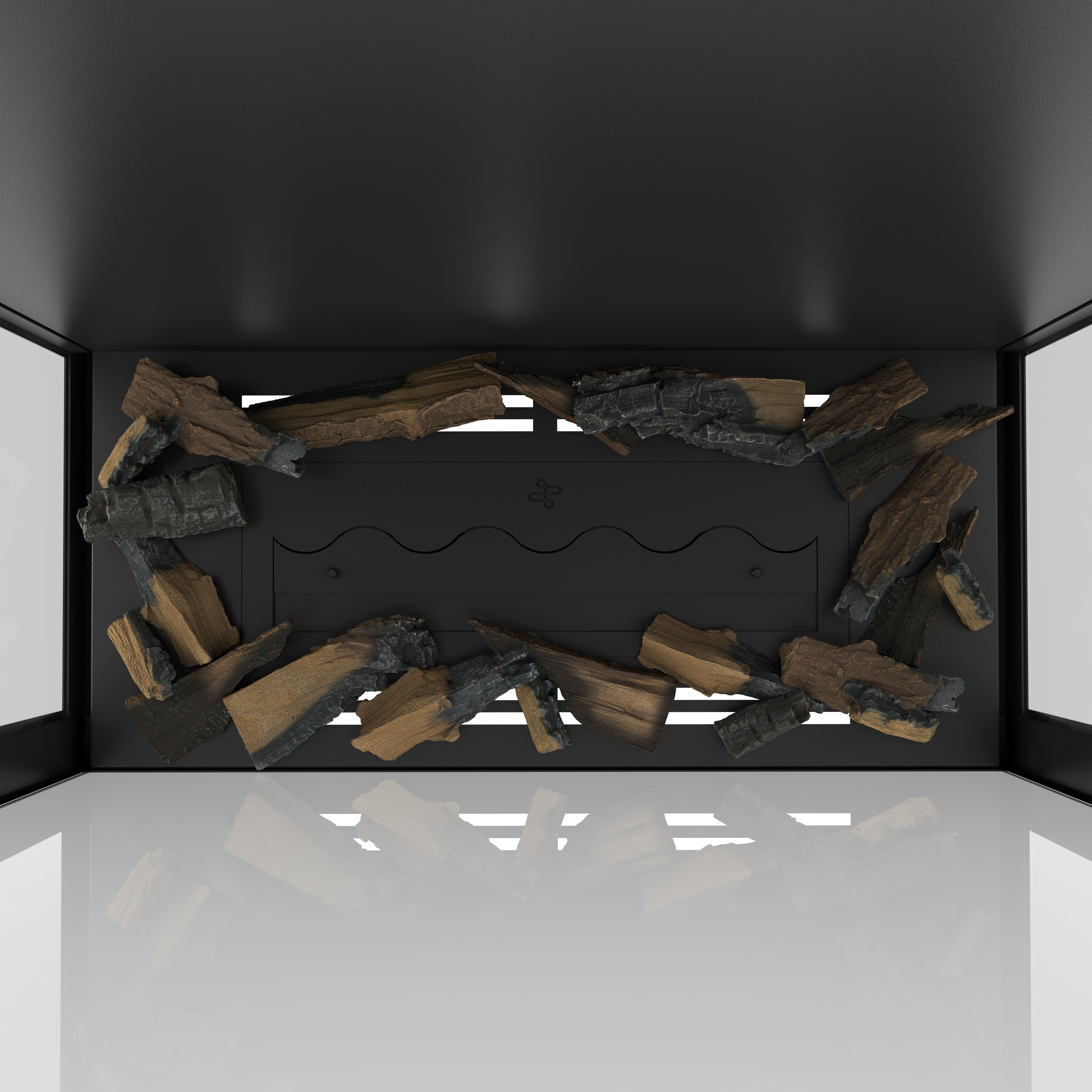 Image of Made Three-Sided Vertical Roomdivider Full Glass 80 x 140 cm