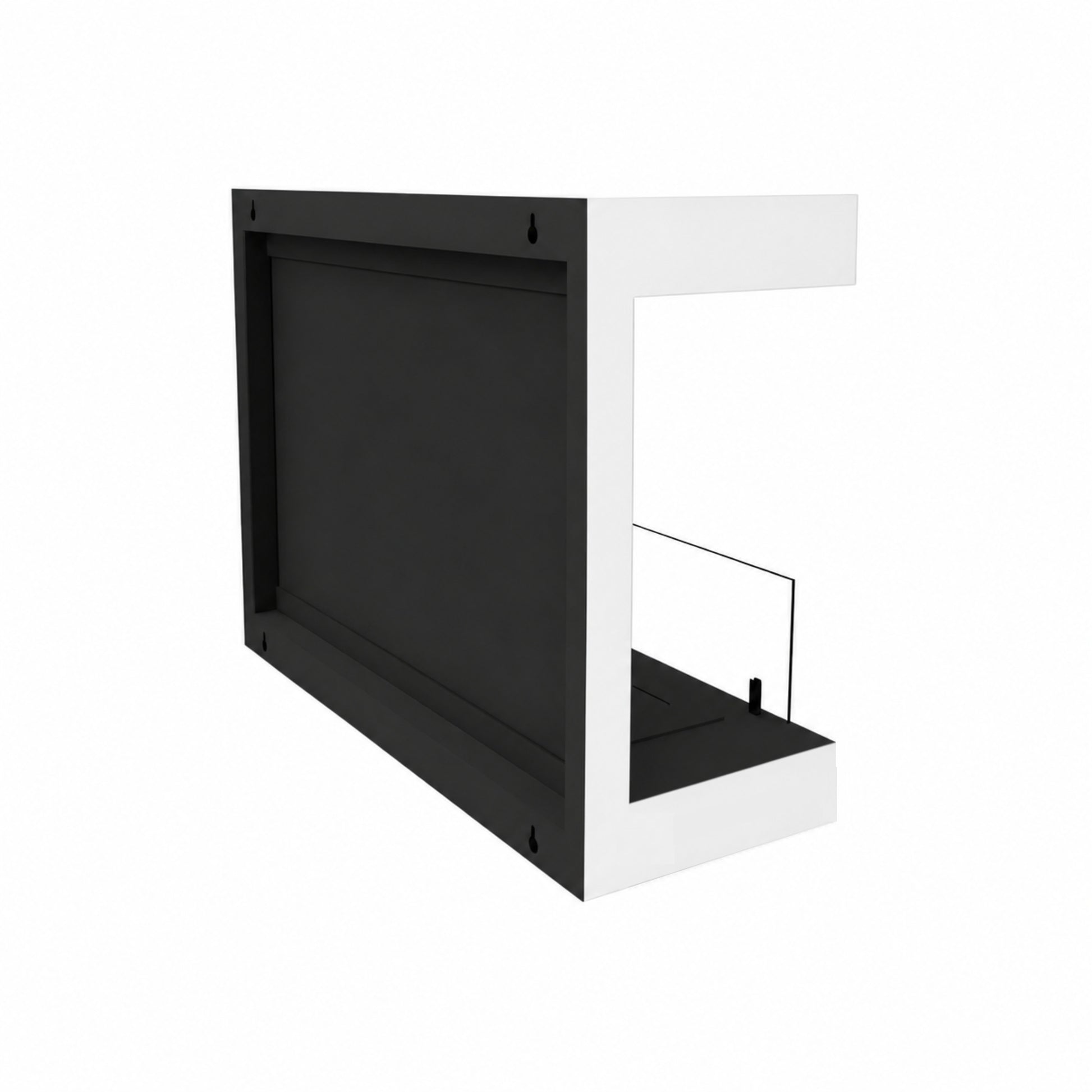 Manche Box Wall Mounting Fireplace white 80 cm