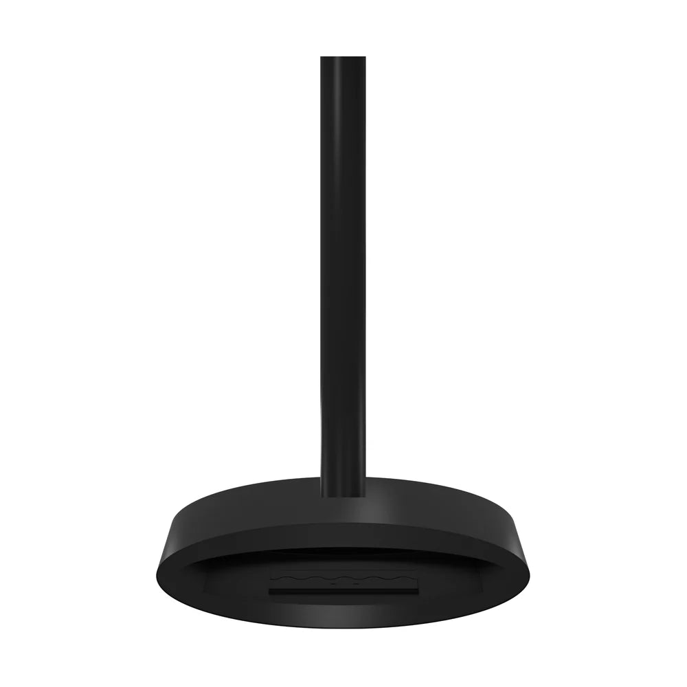 Ova Tube Closed Black Ceiling Fireplace 120 cm