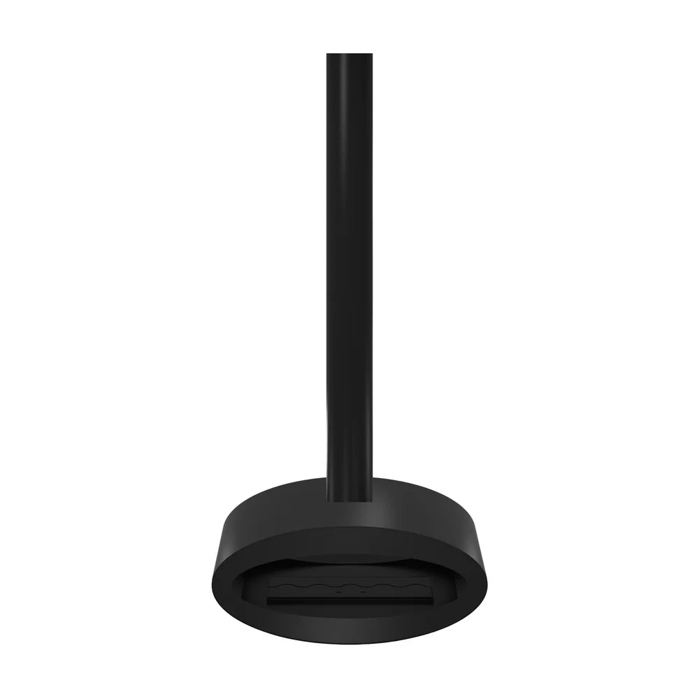 Ova Tube Closed Black Ceiling Fireplace 80 cm