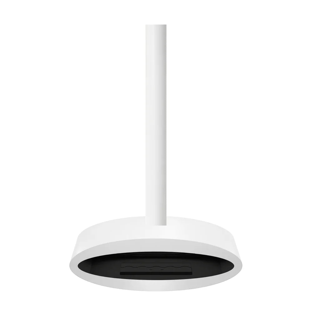 Image of Ova Tube Closed White Ceiling Fireplace 120 cm