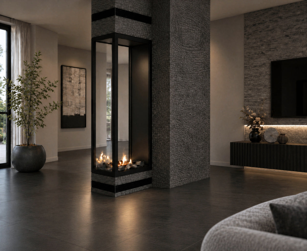 Saint Roomdivider with Full Glass 60 x 140 cm