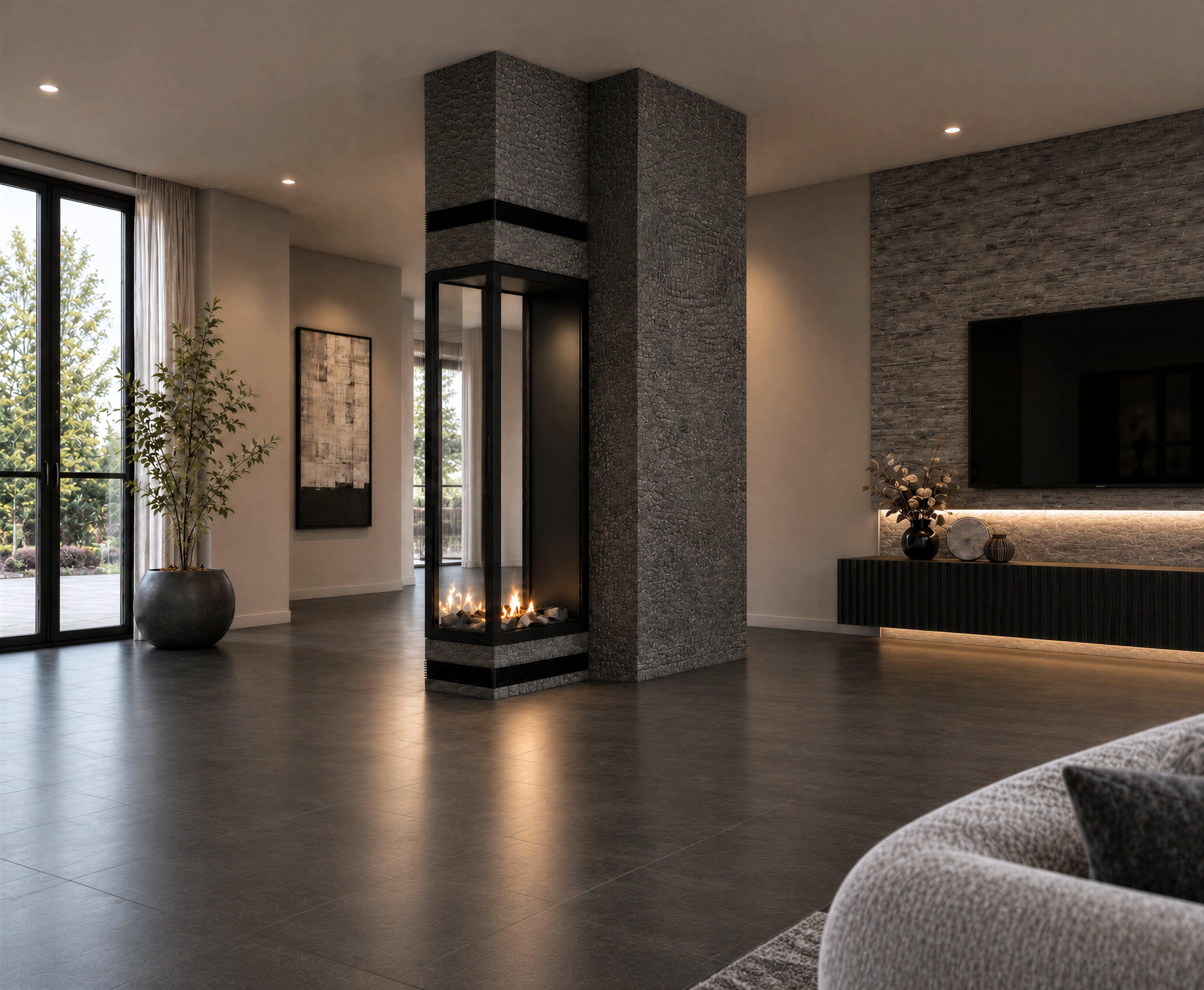 Image of Saint Roomdivider with Full Glass 60 x 140 cm