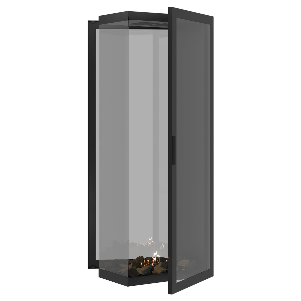 Saint Roomdivider with Full Glass 60 x 200 cm