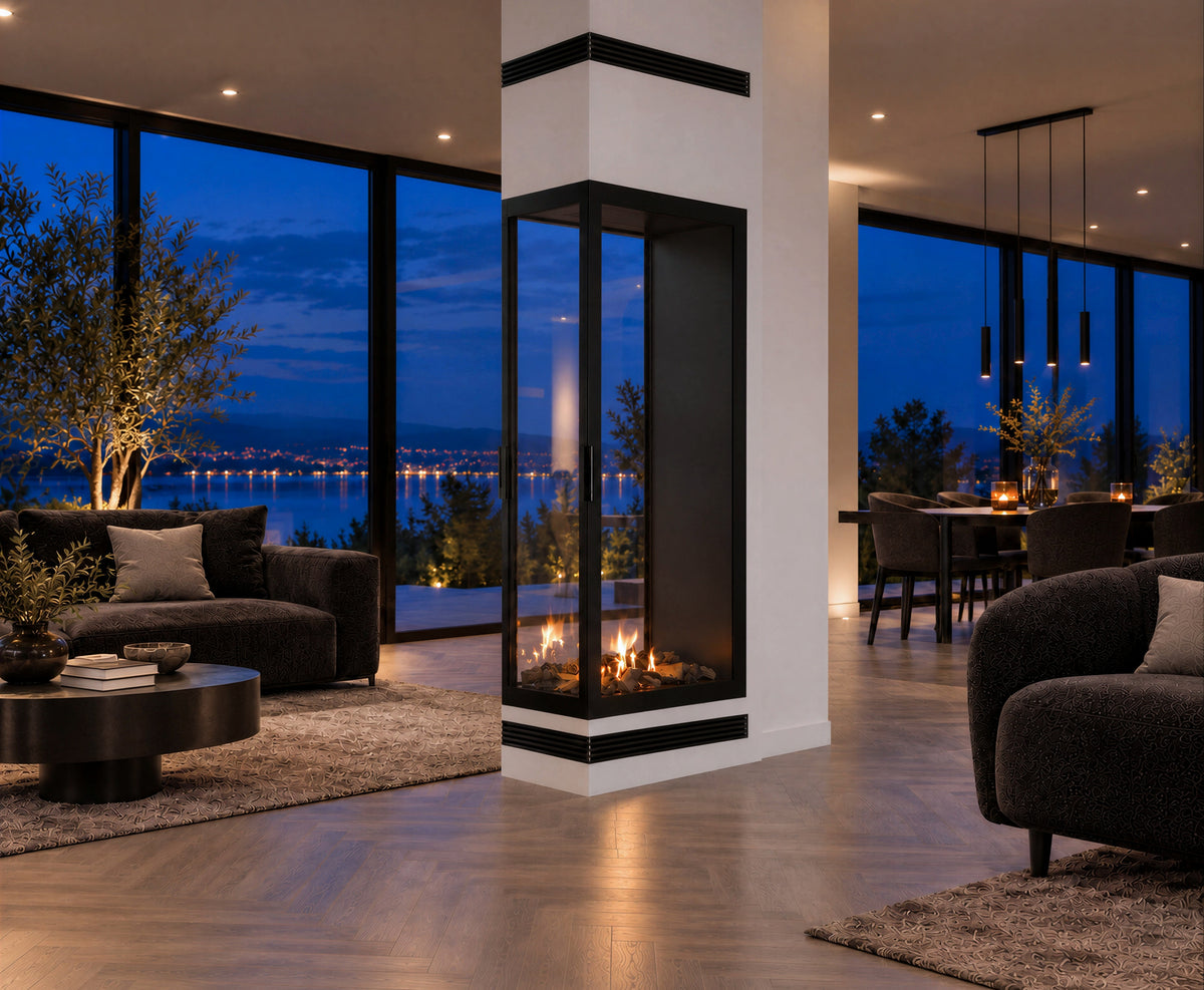 Saint Roomdivider with Full Glass 70 x 140 cm