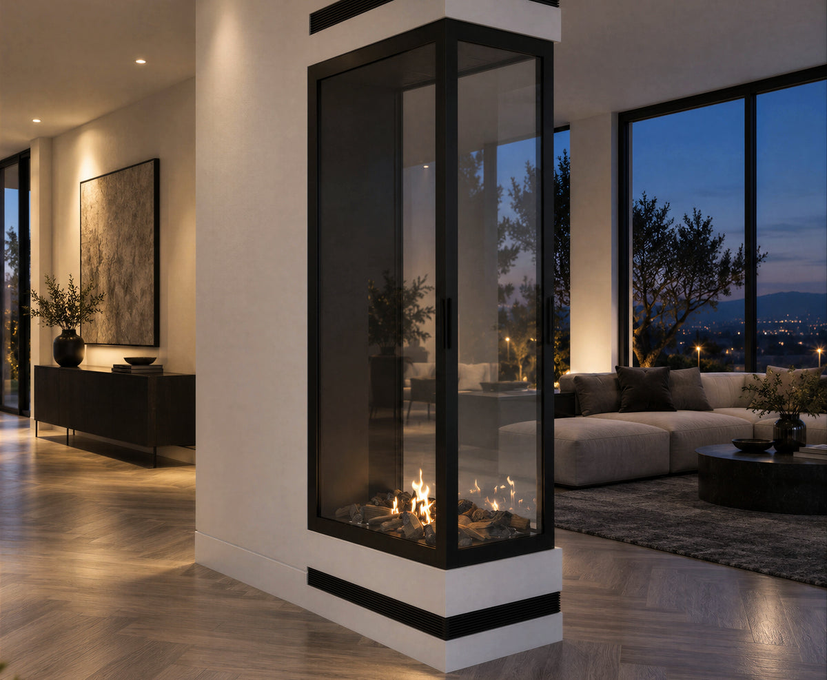 Saint Roomdivider with Full Glass 70 x 200 cm