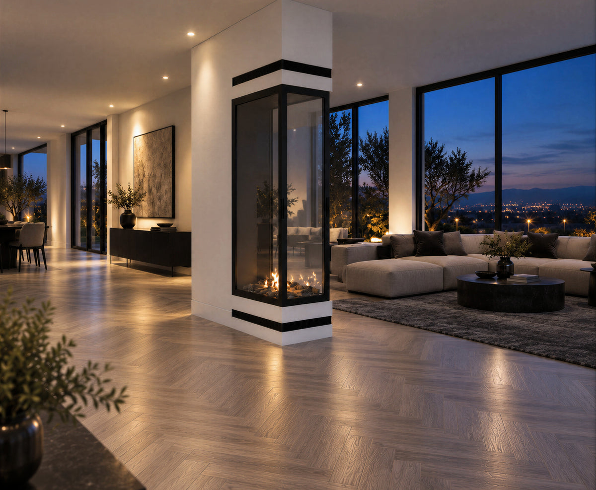 Saint Roomdivider with Full Glass 70 x 200 cm