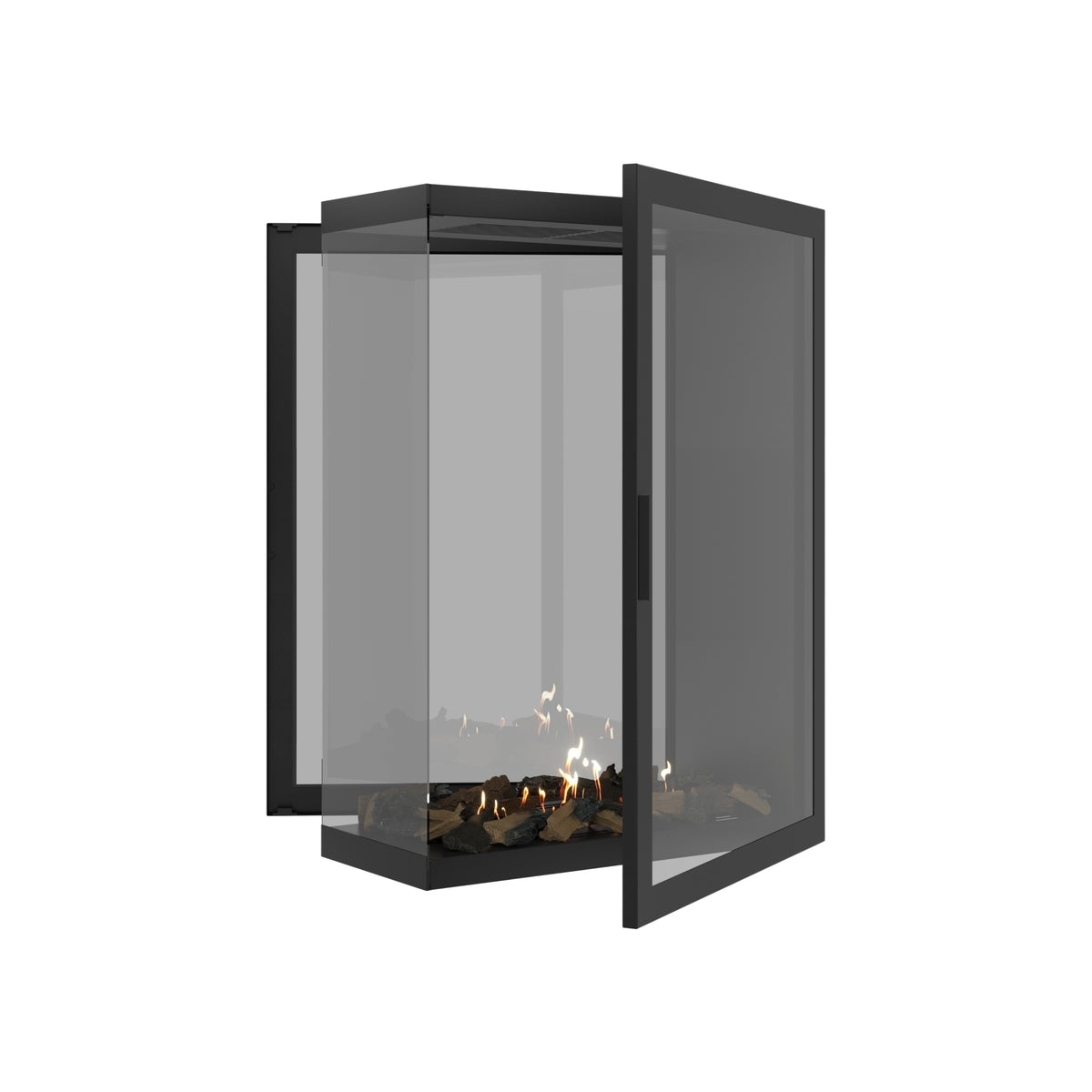 Saint Roomdivider with Full Glass 80 x 100 cm